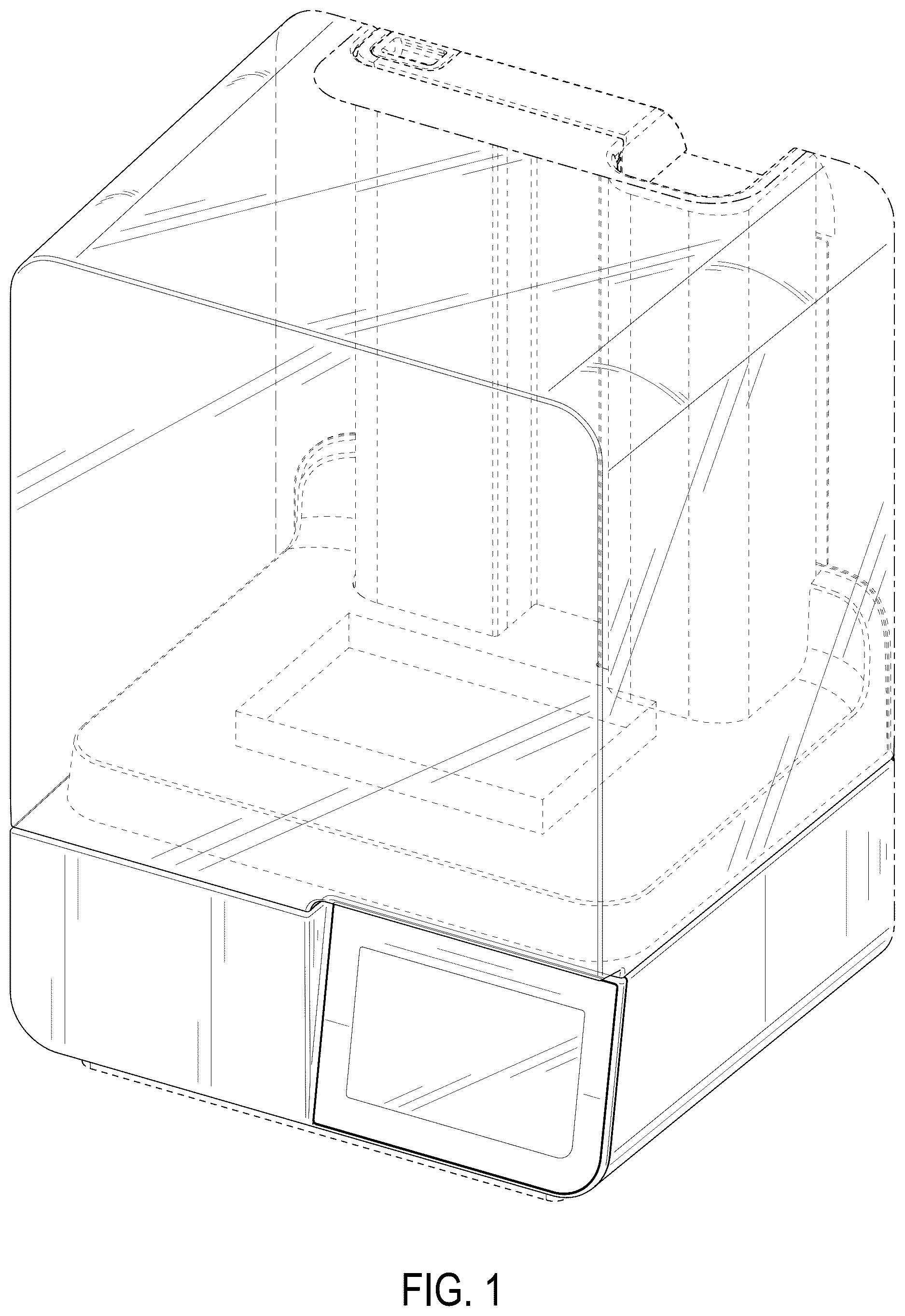 Patent USD1124058 — Three-dimensional printer — Figure 1