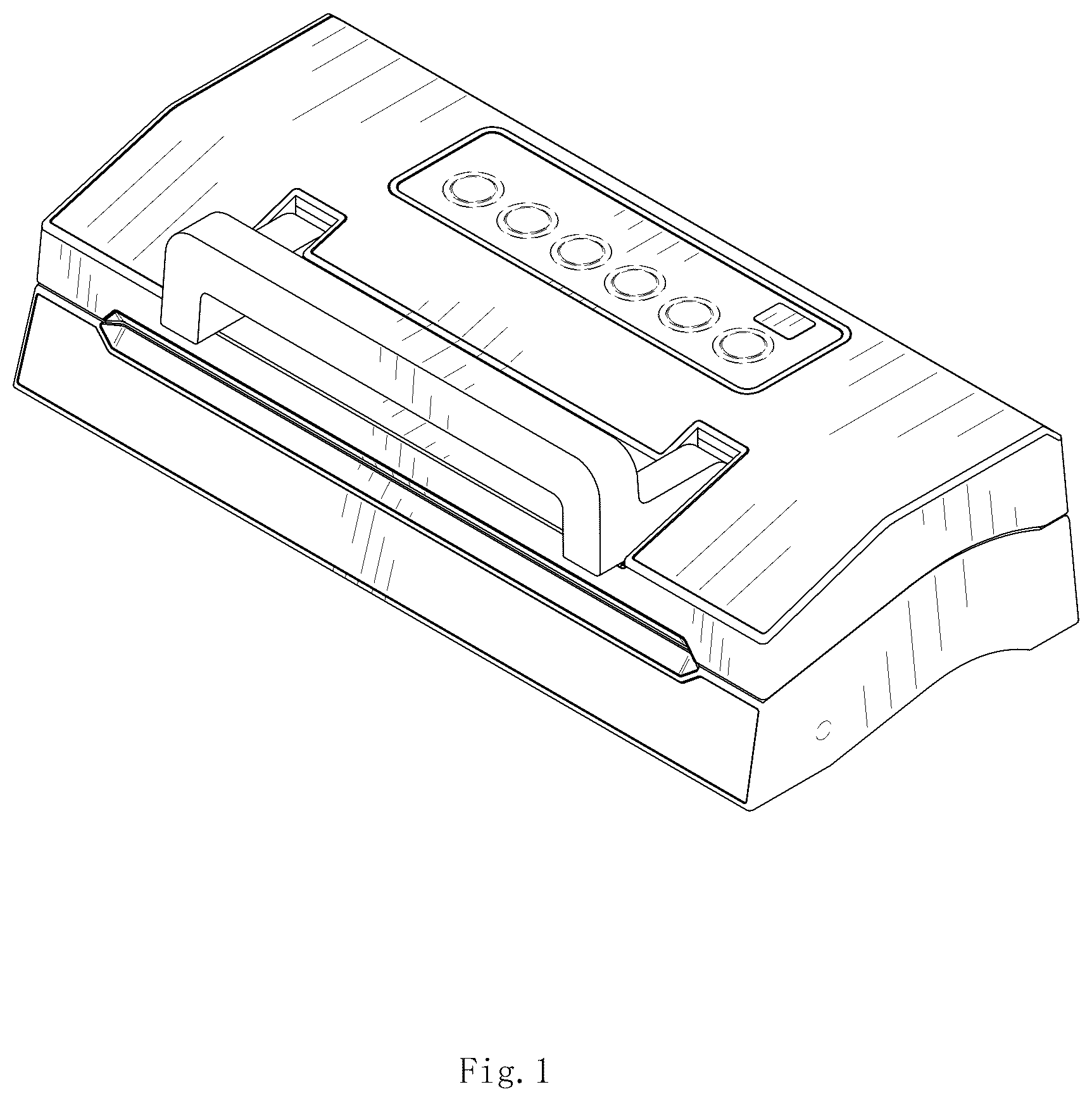 Patent USD1124068 — Vacuum sealing device — Figure 1