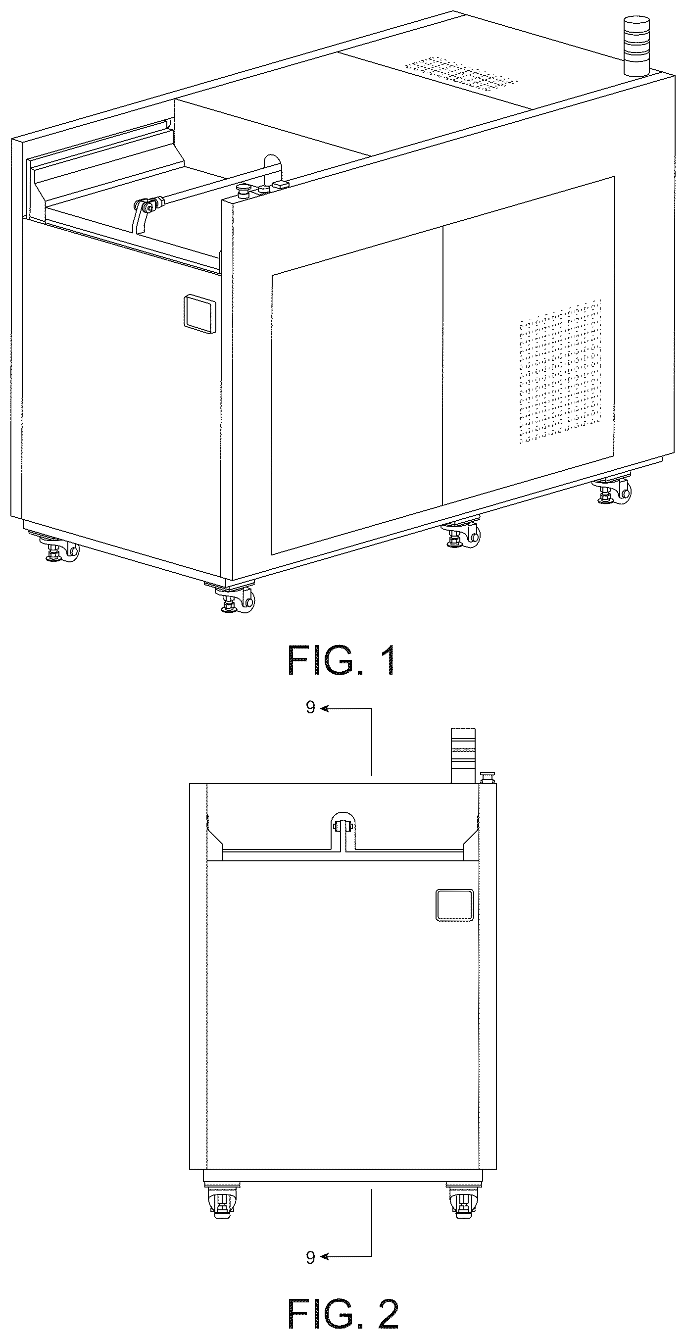 Patent USD1124073 Figure 1 – Vacuum dryer