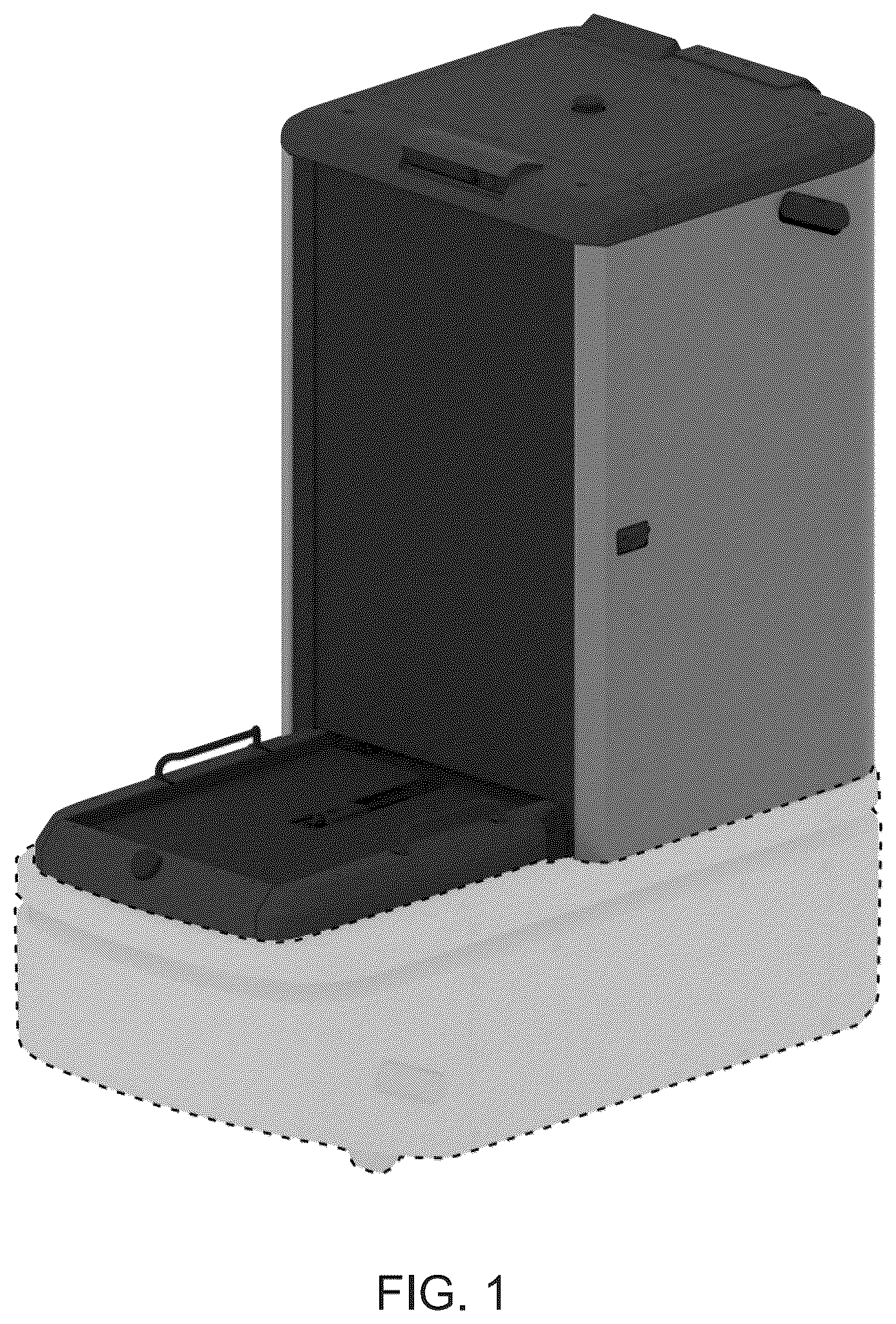 Patent USD1124074 — Delivery robot — Figure 1