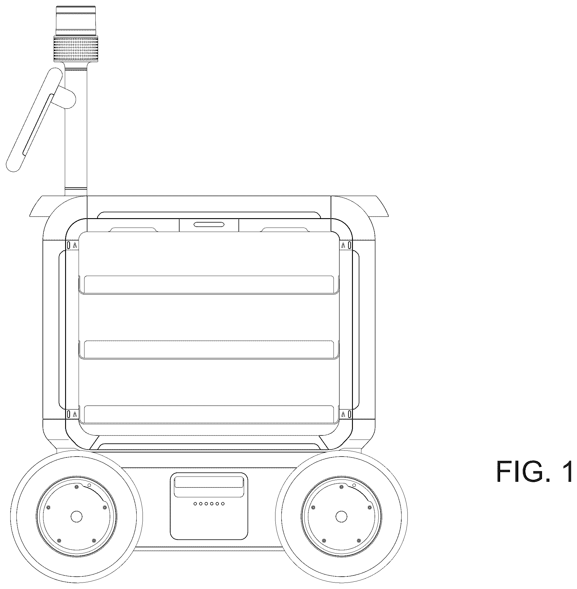 Patent USD1124079 — Mobile robot — Figure 1