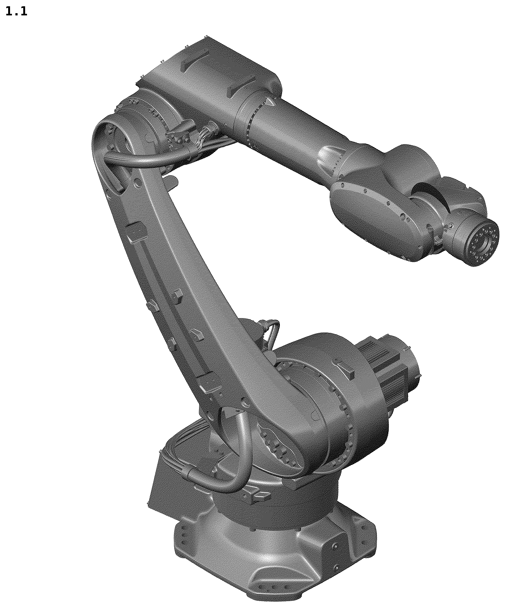 Patent USD1124080 — Industrial robot — Figure 1