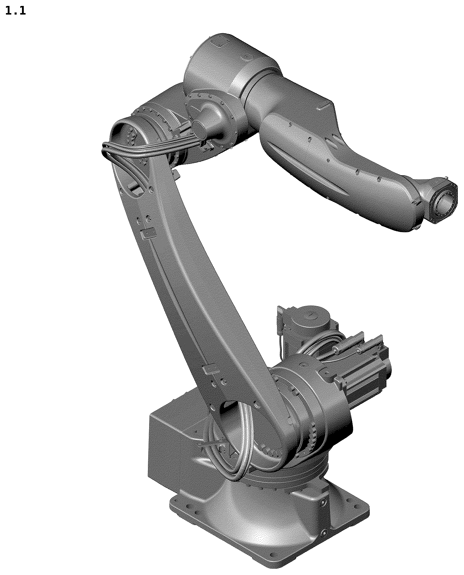 Patent USD1124081 — Industrial robot — Figure 1