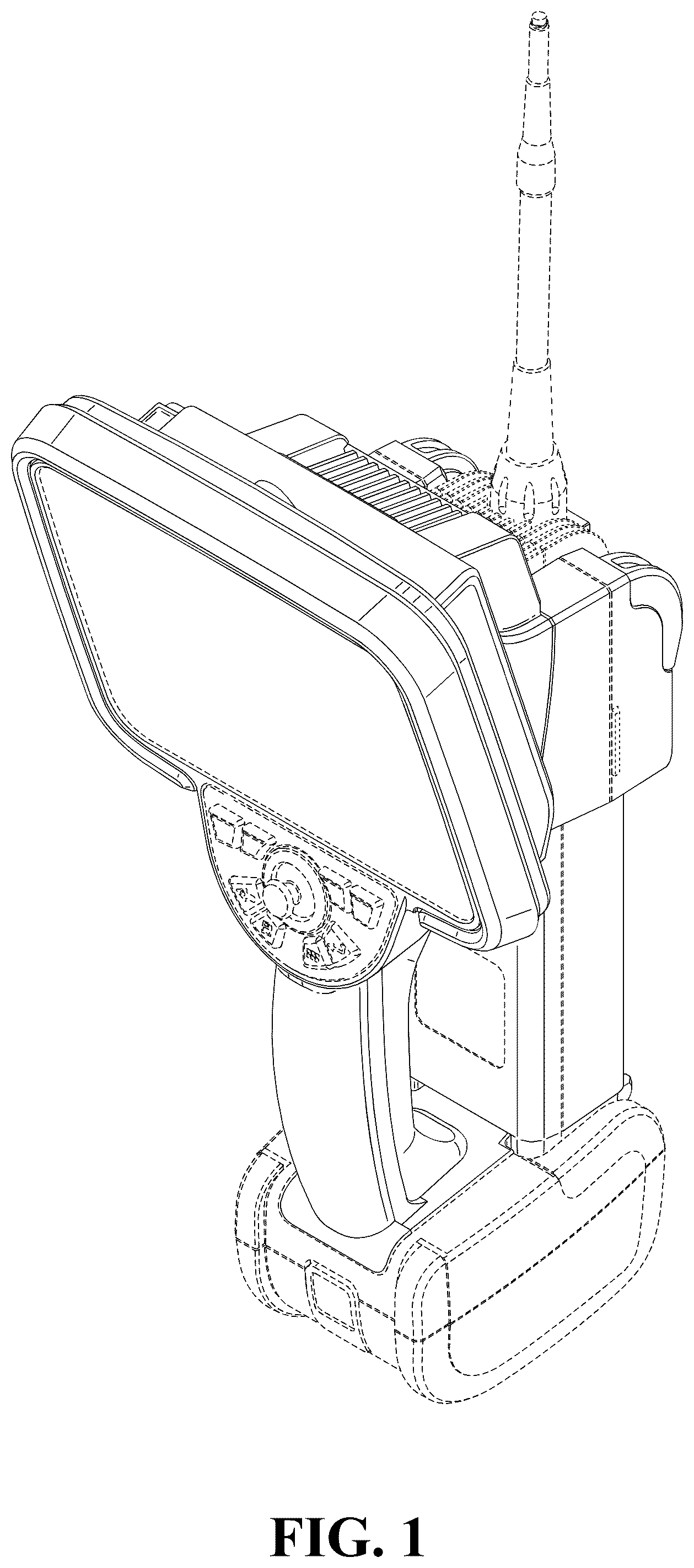 Patent USD1124082 Figure 1 – Borescope handset and probe
