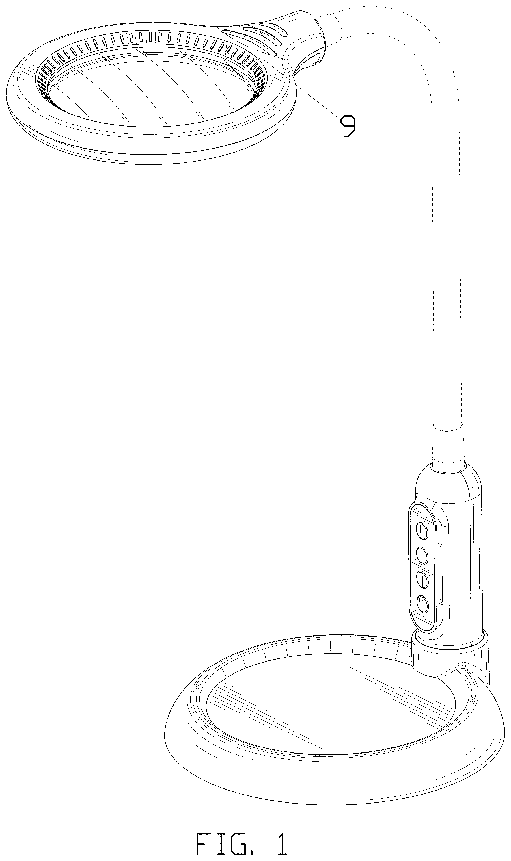 Patent USD1124084 — Illuminated magnifying glass — Figure 1
