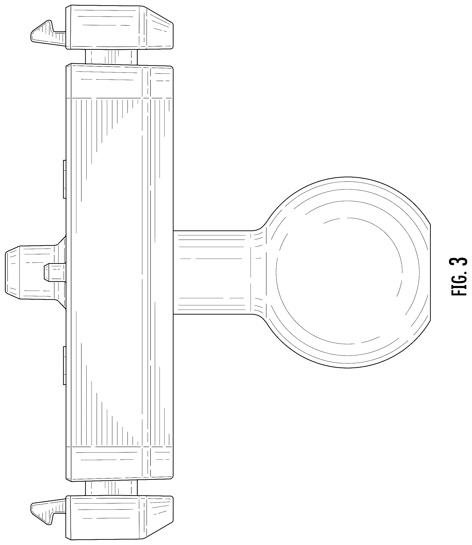 Patent USD1124103 Figure 3 – Camera mount