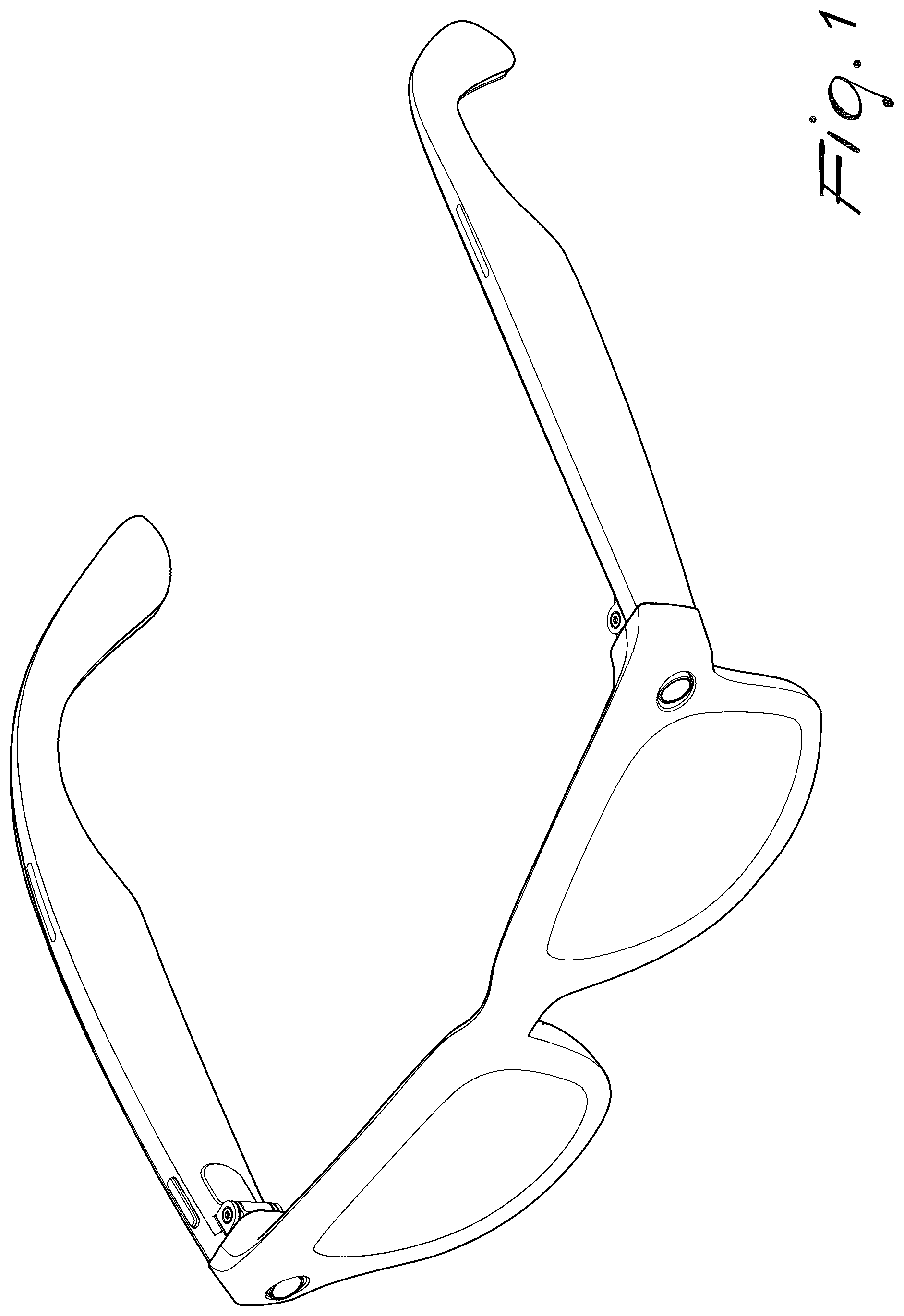 Patent USD1124104 — Glasses — Figure 1