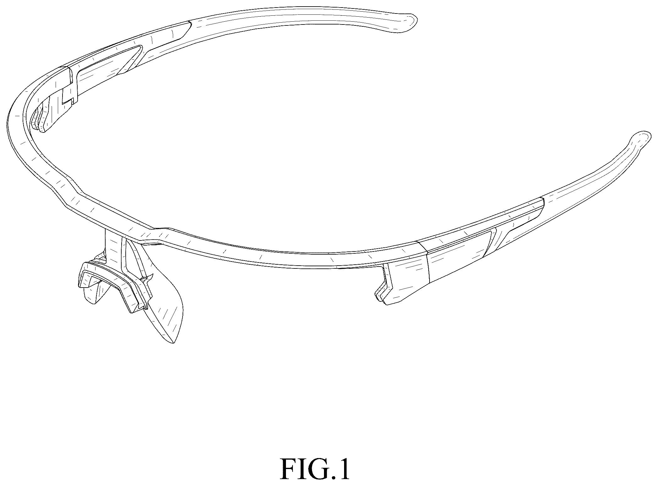 Patent USD1124105 Figure 1 – Spectacle frame