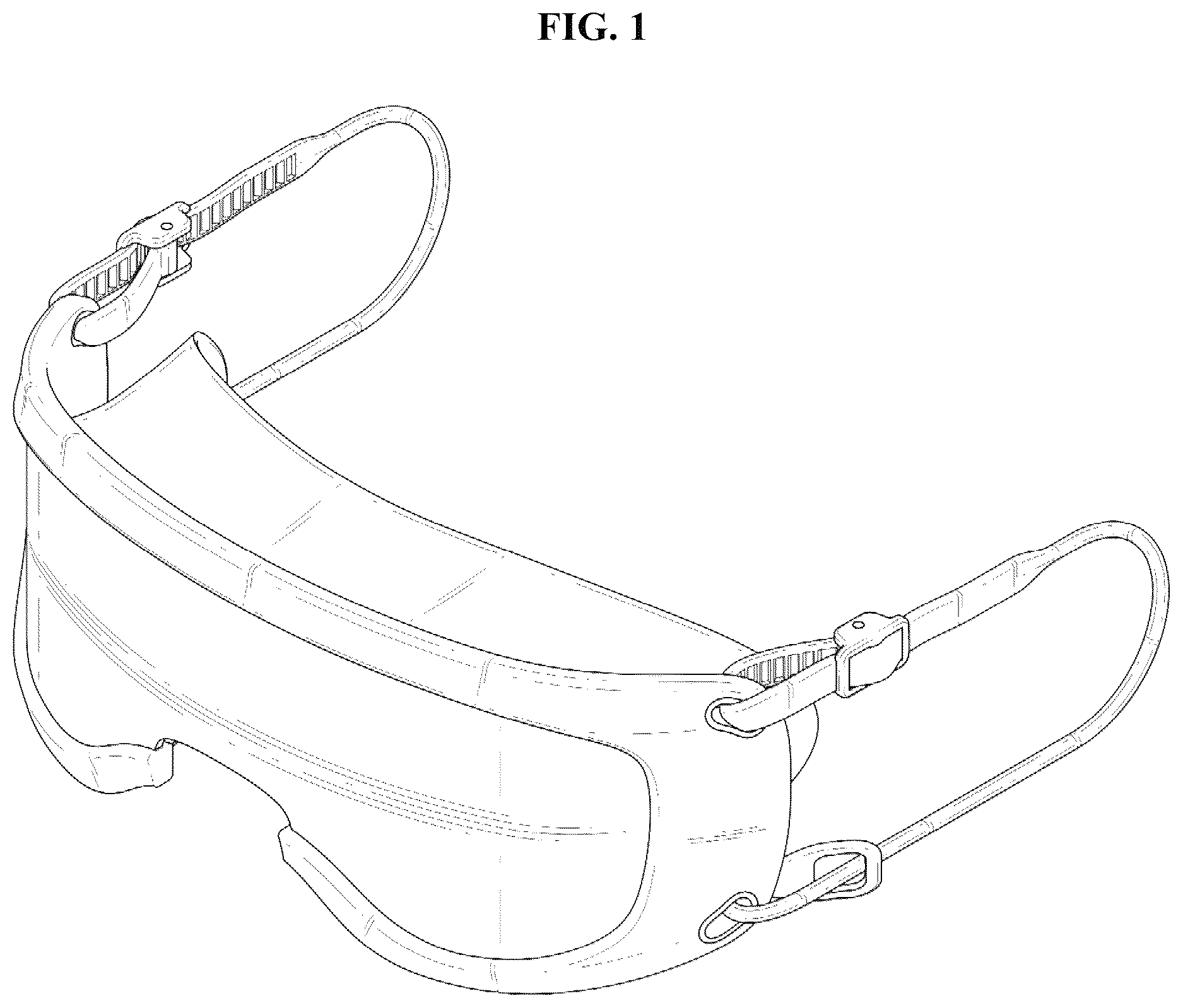 Patent USD1124107 Figure 1 – Protective goggles for false eyelashes
