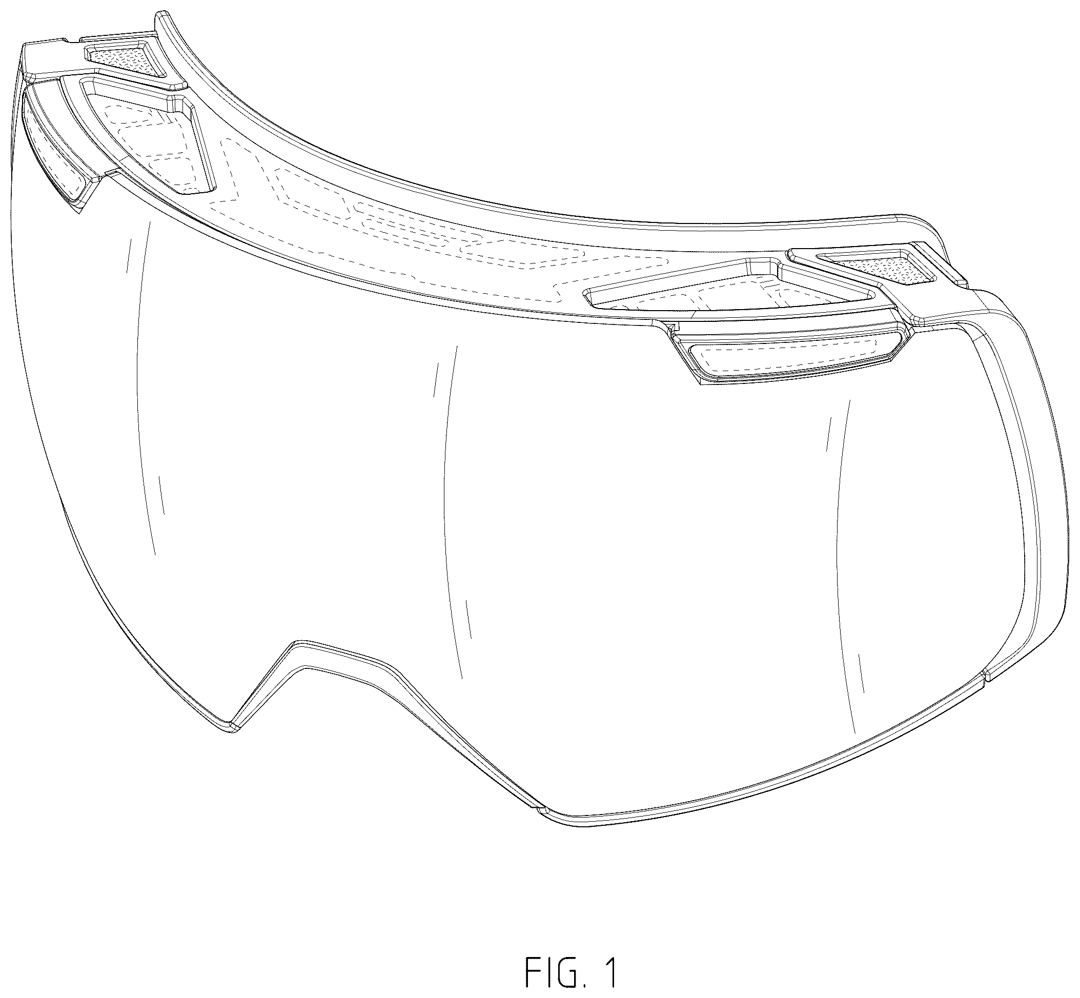 Patent USD1124108 — Goggles — Figure 1