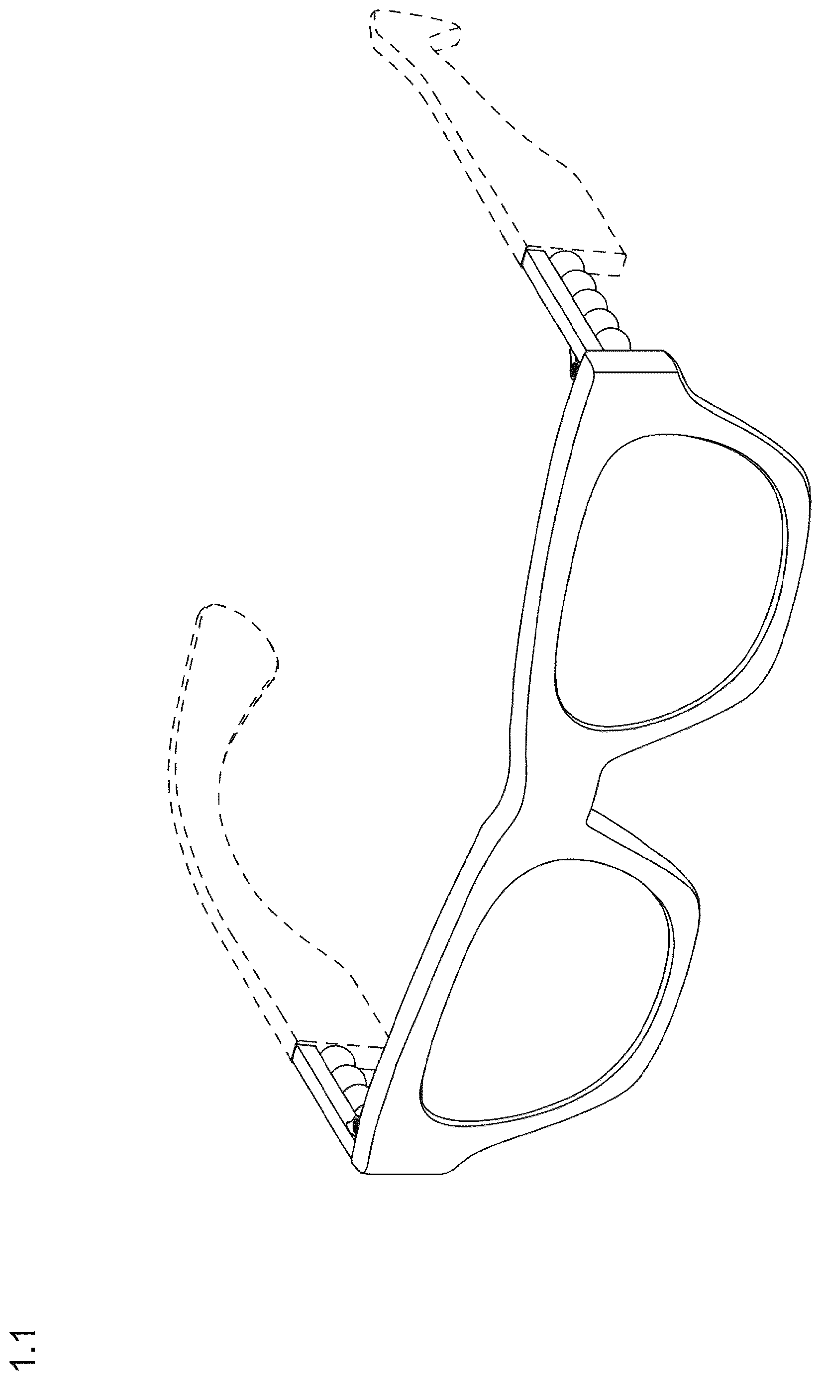 Patent USD1124111 Figure 1 – Sunglasses