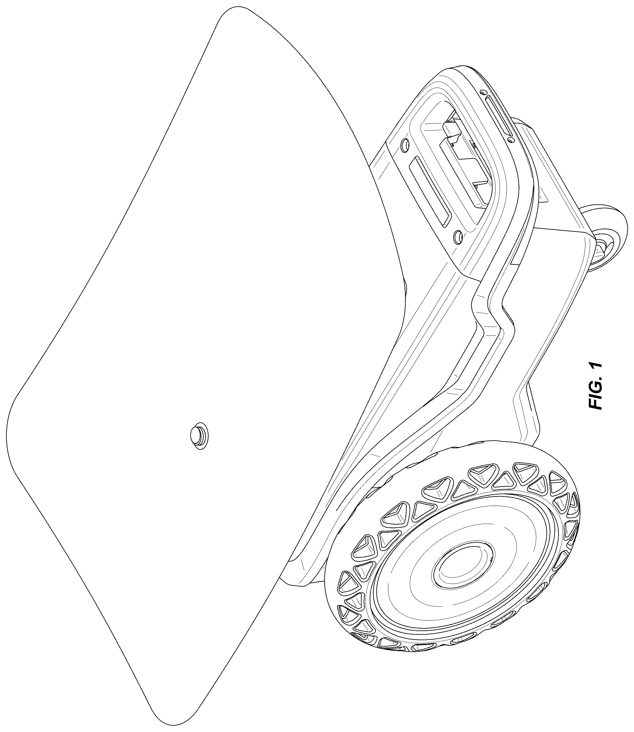 Patent USD1124120 — Autonomous ground printer — Figure 1