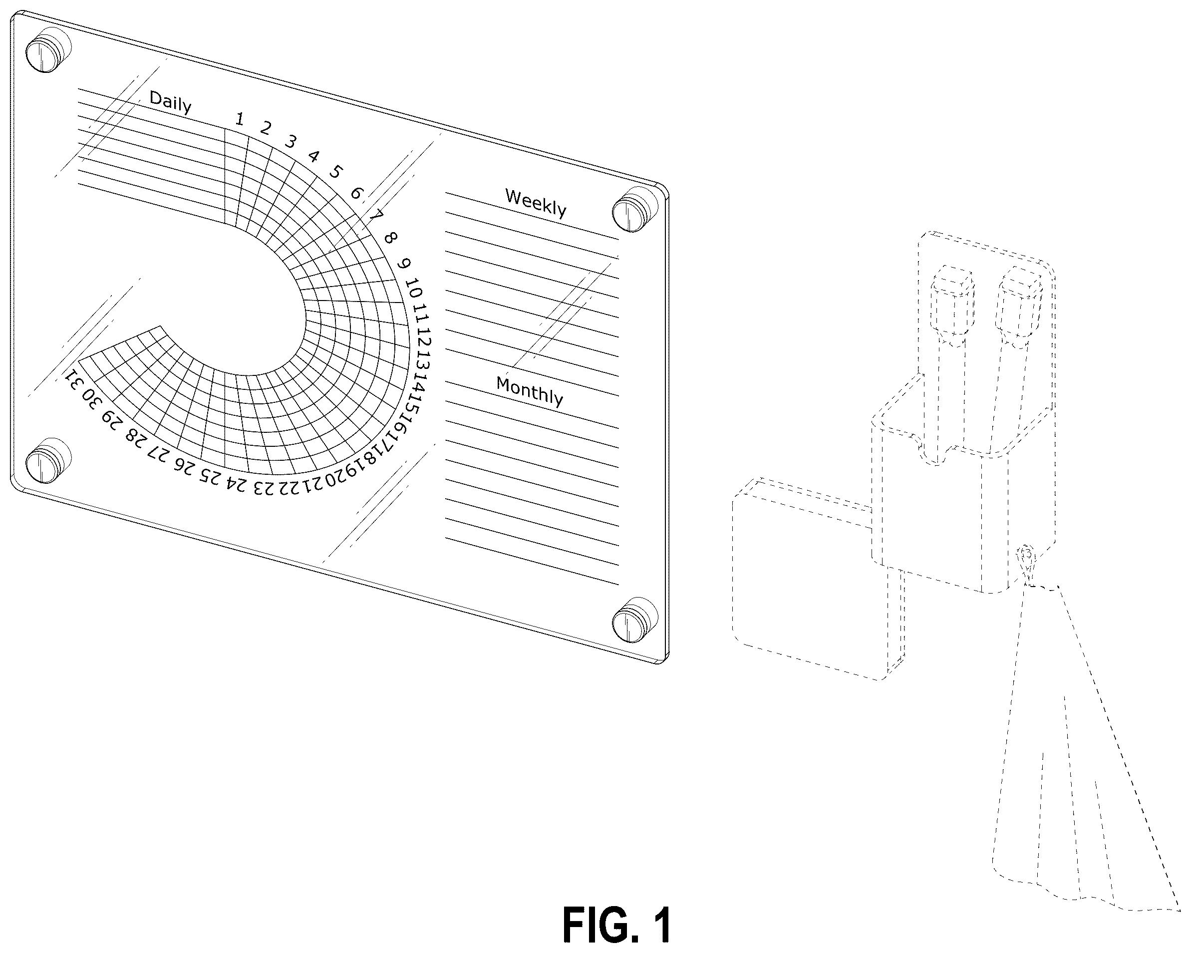 Patent USD1124125 — Goal tracker — Figure 1
