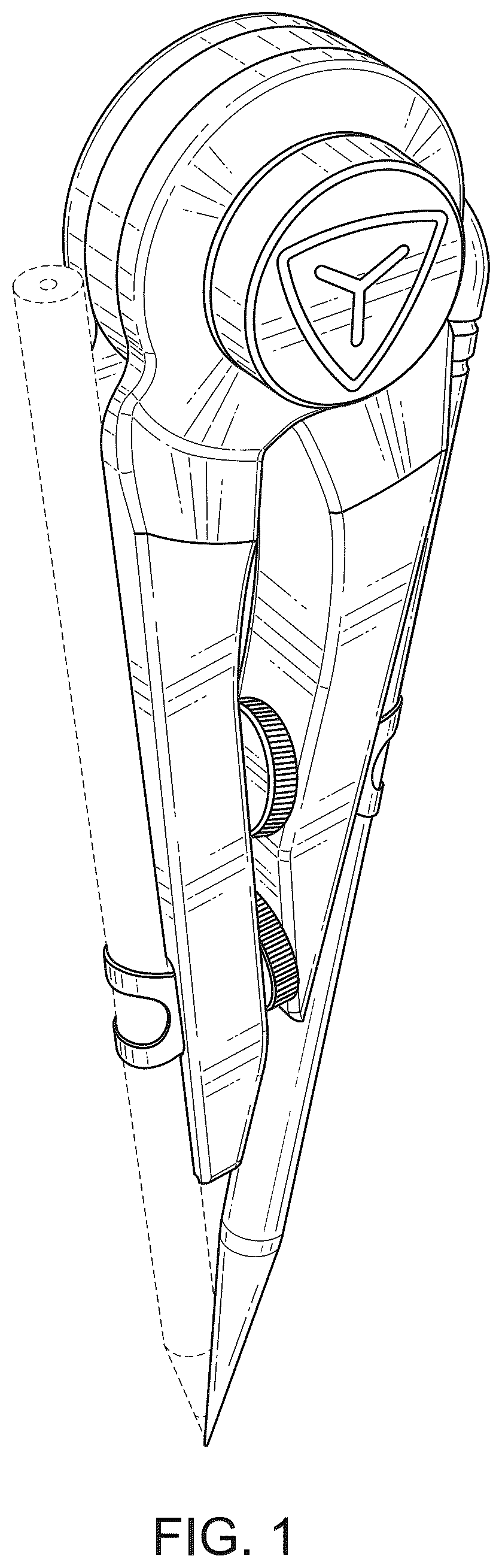 Patent USD1124126 — Compass scribe tool and stylus — Figure 1