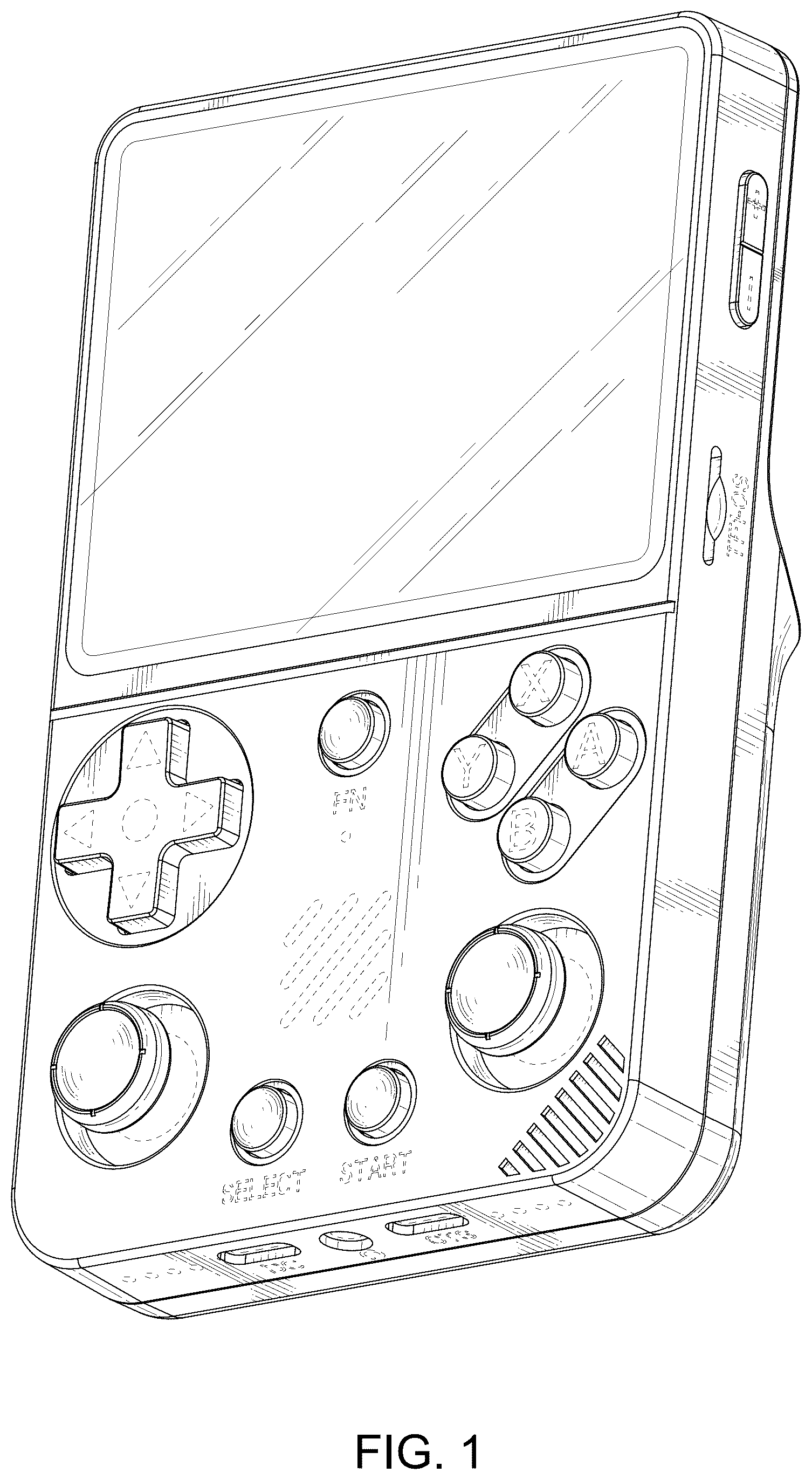 Patent USD1124132 — Handheld game console — Figure 1