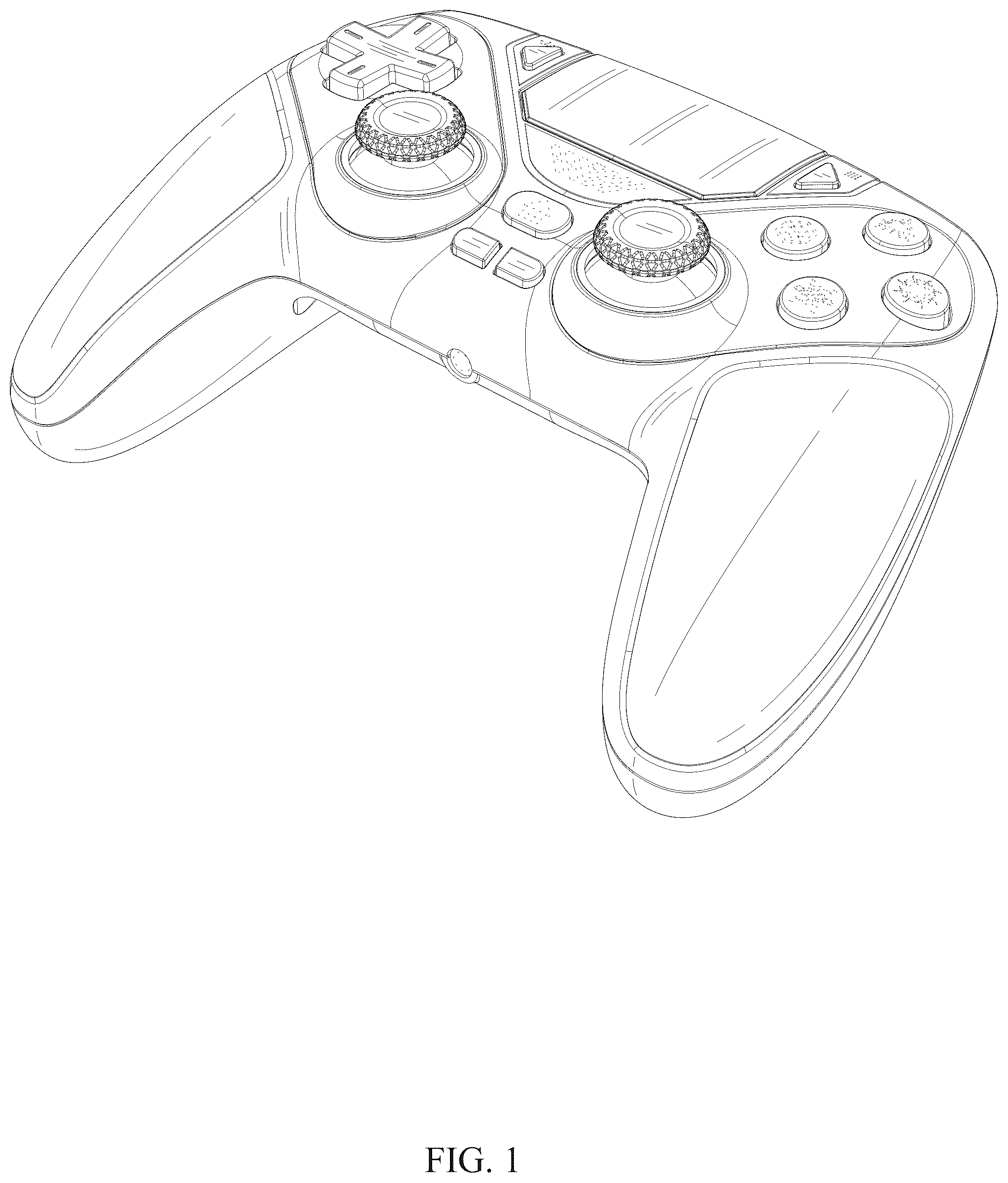 Patent USD1124133 Figure 1 – Gamepad