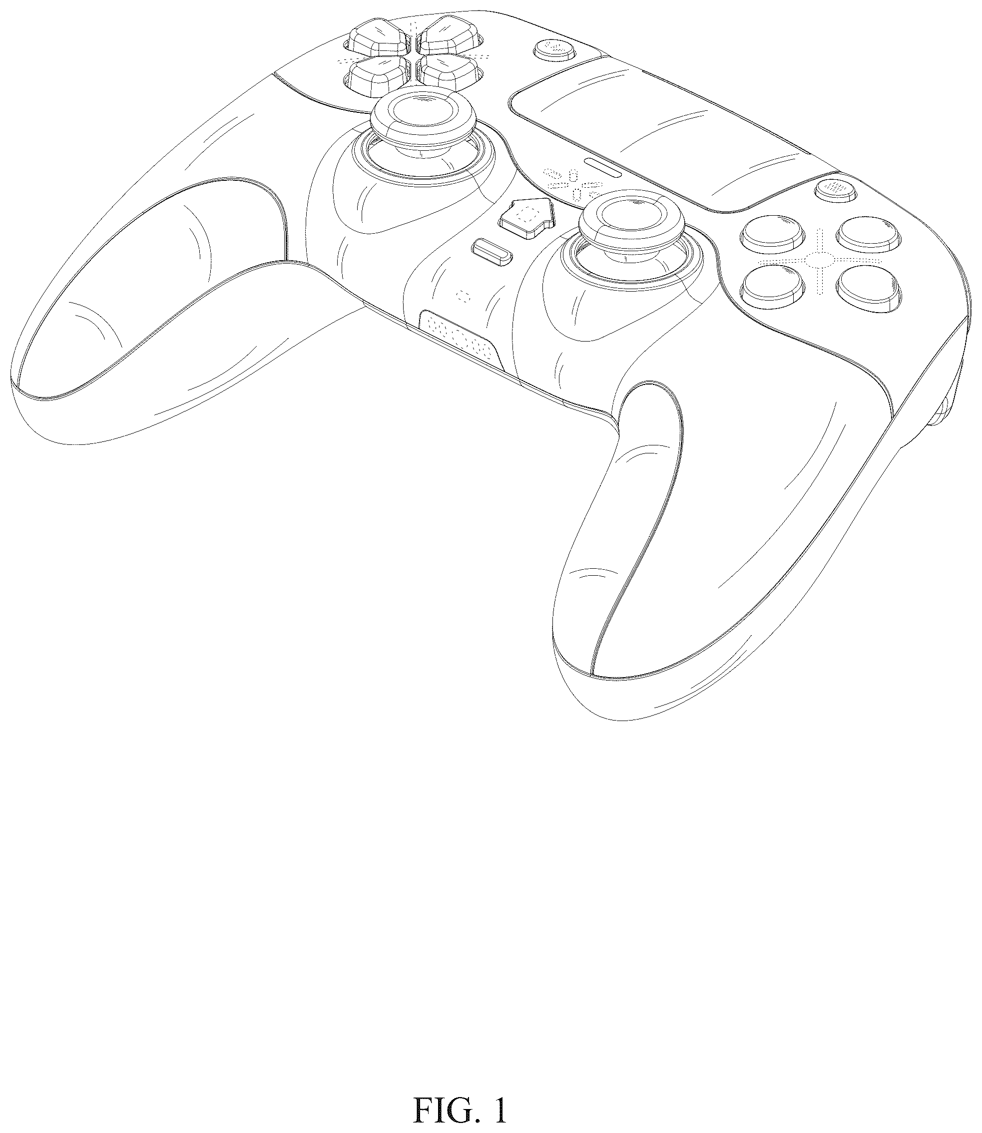Patent USD1124134 Figure 1 – Gamepad