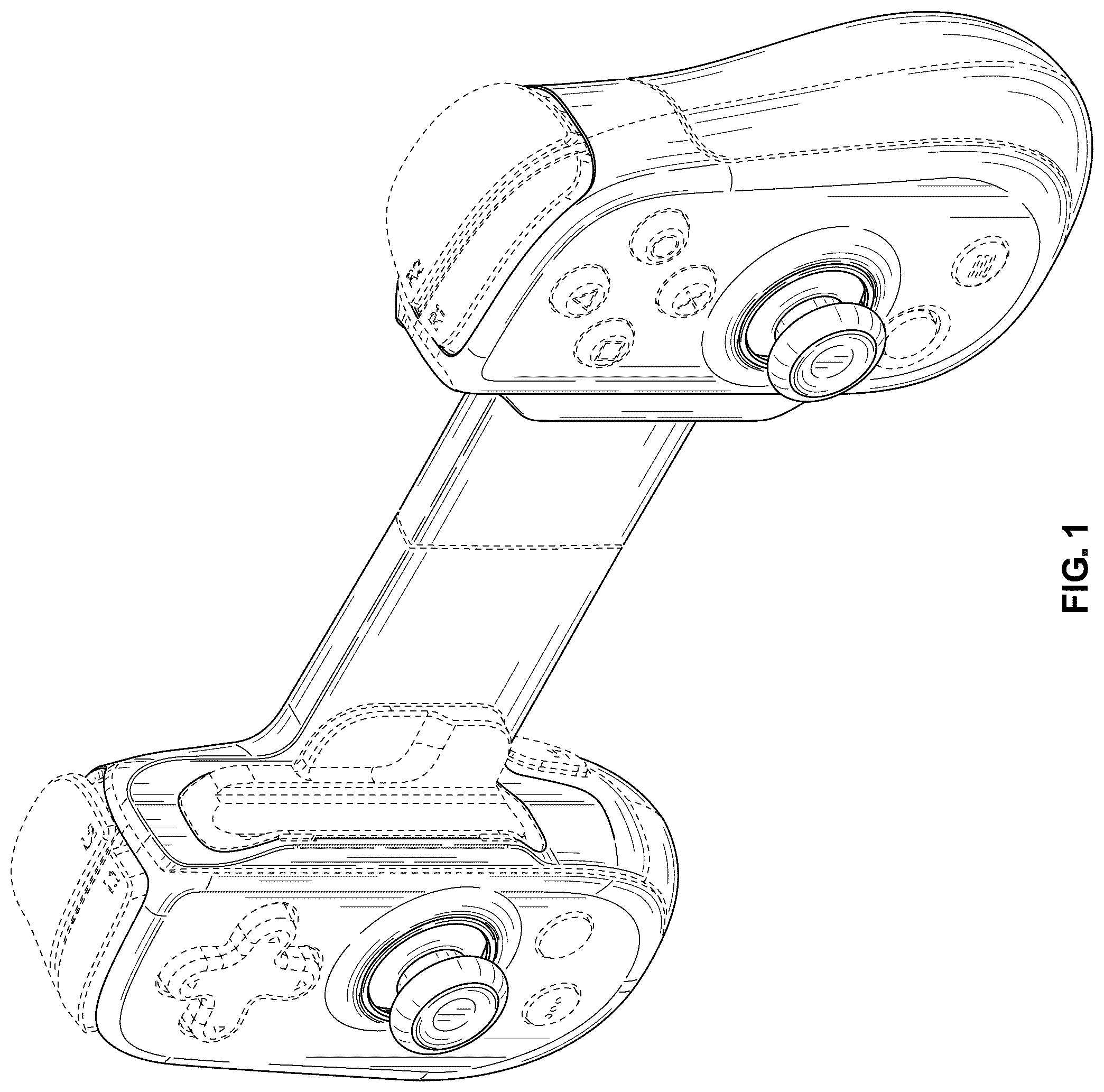 Patent USD1124135 — Game controller — Figure 1