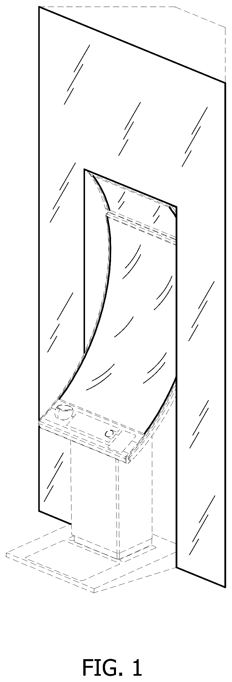 Patent USD1124137 — Gaming machine and enclosure — Figure 1