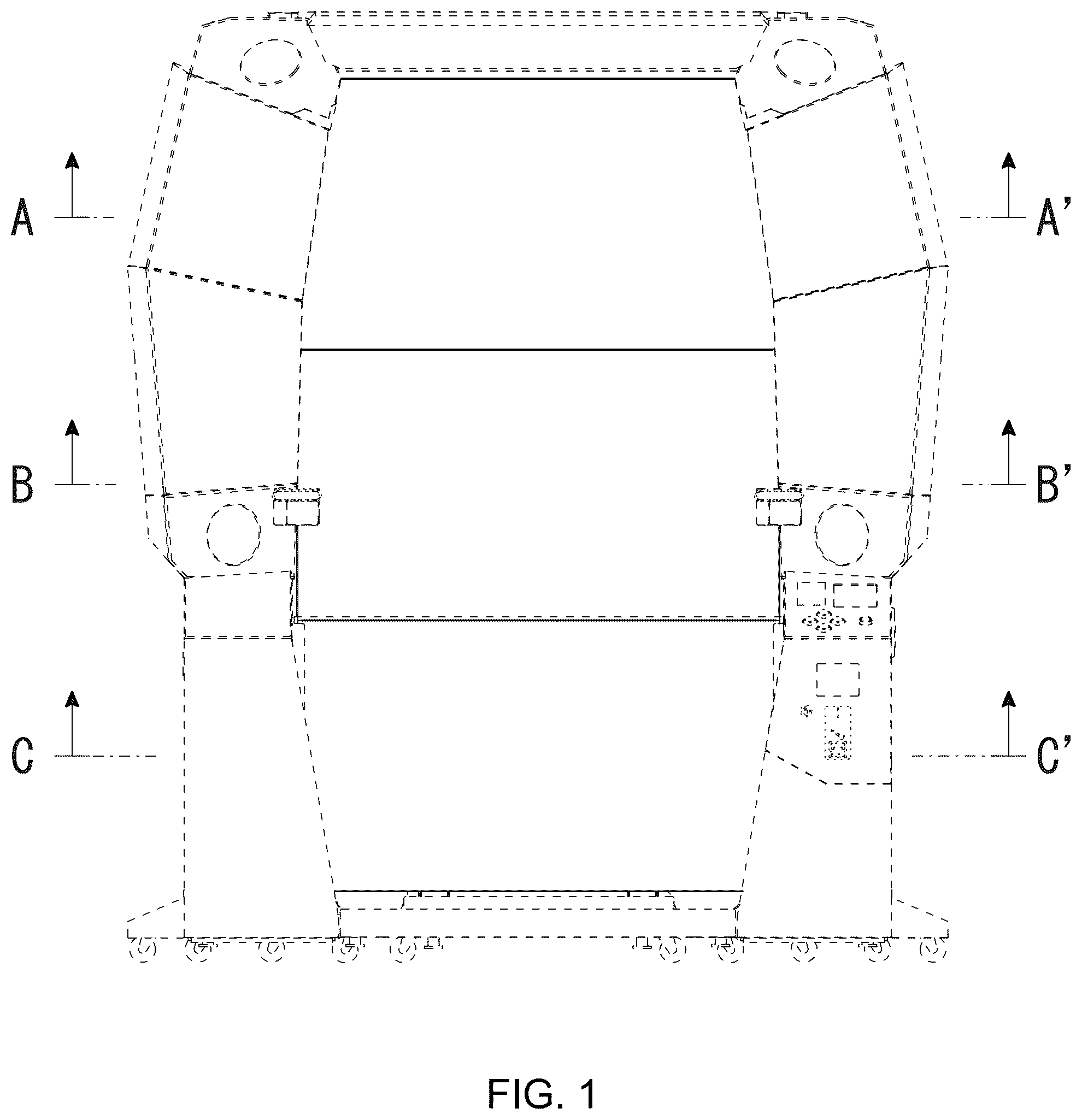 Patent USD1124138 Figure 1 – Game machine