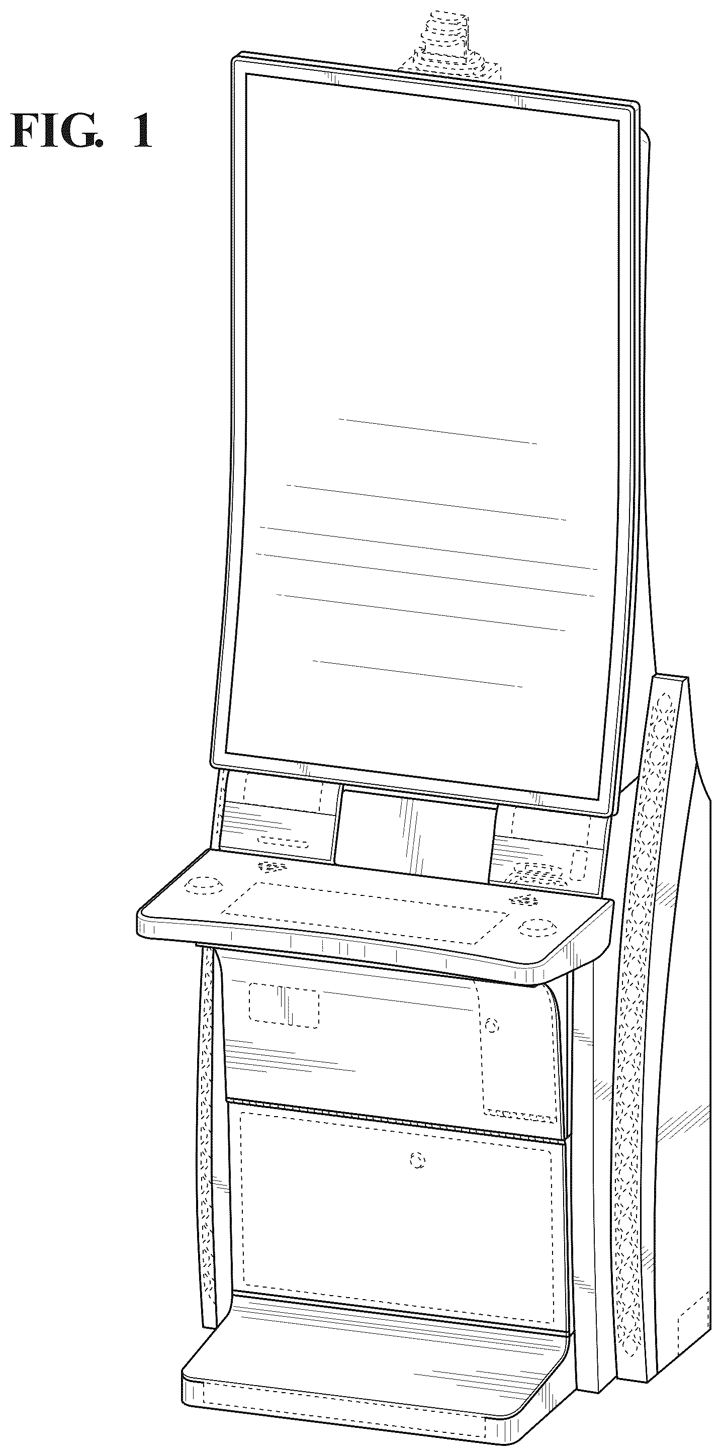 Patent USD1124141 — Gaming kiosk — Figure 1