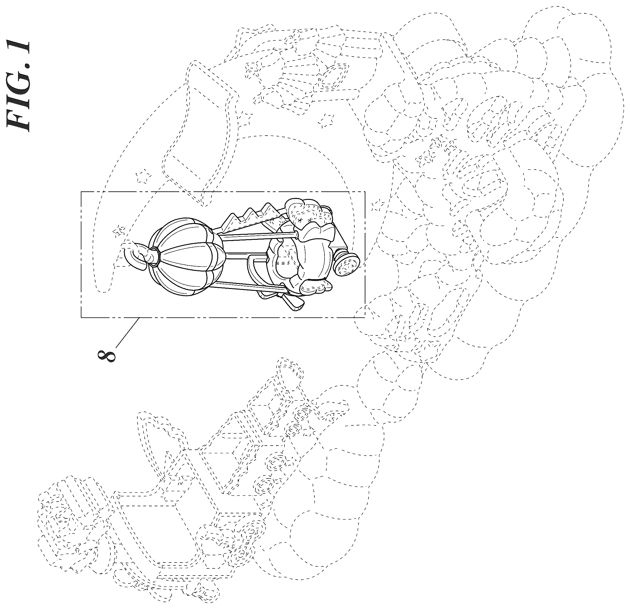 Patent USD1124150 Figure 1 – Toy balloon
