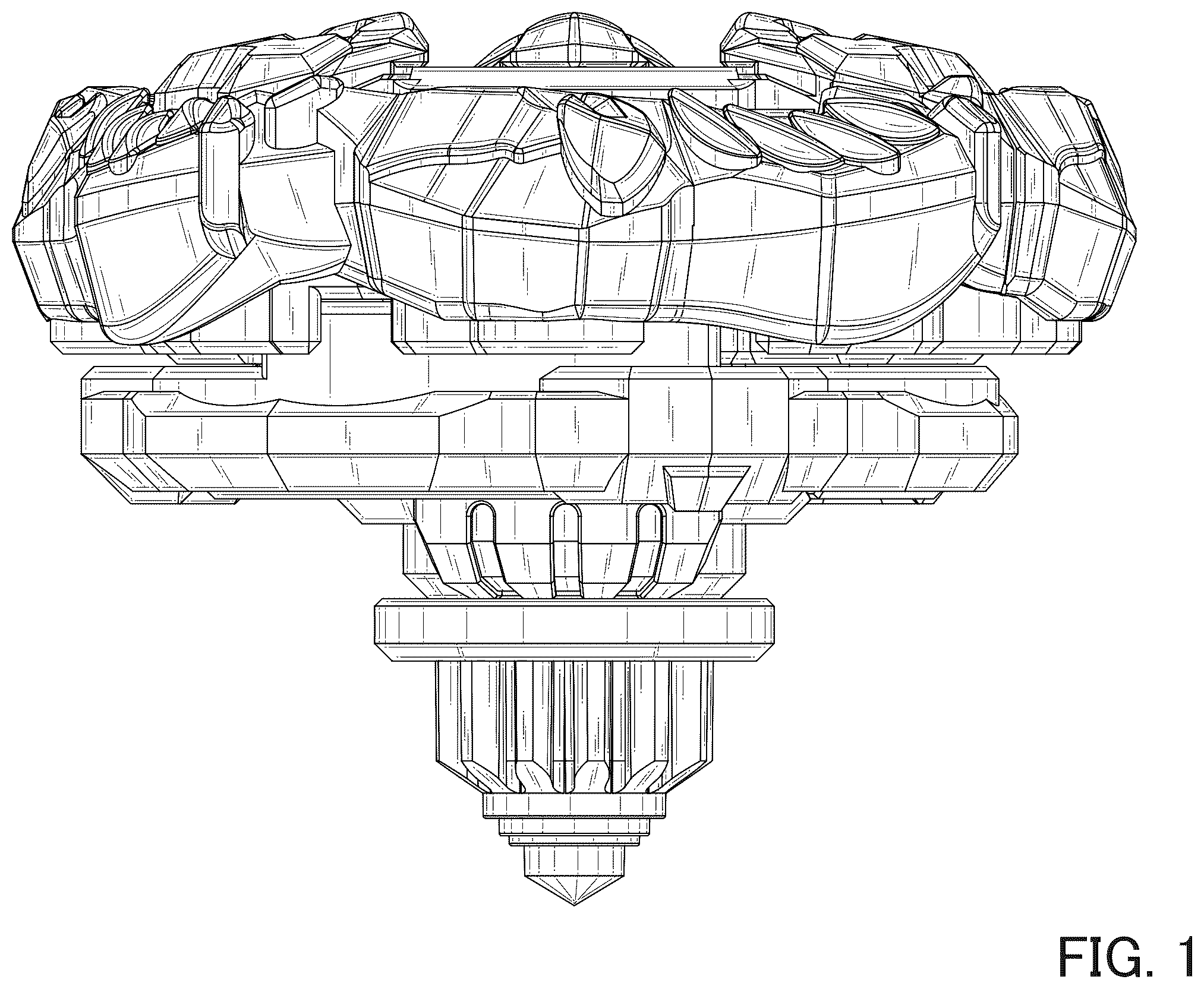 Patent USD1124151 — Spinning top toy — Figure 1
