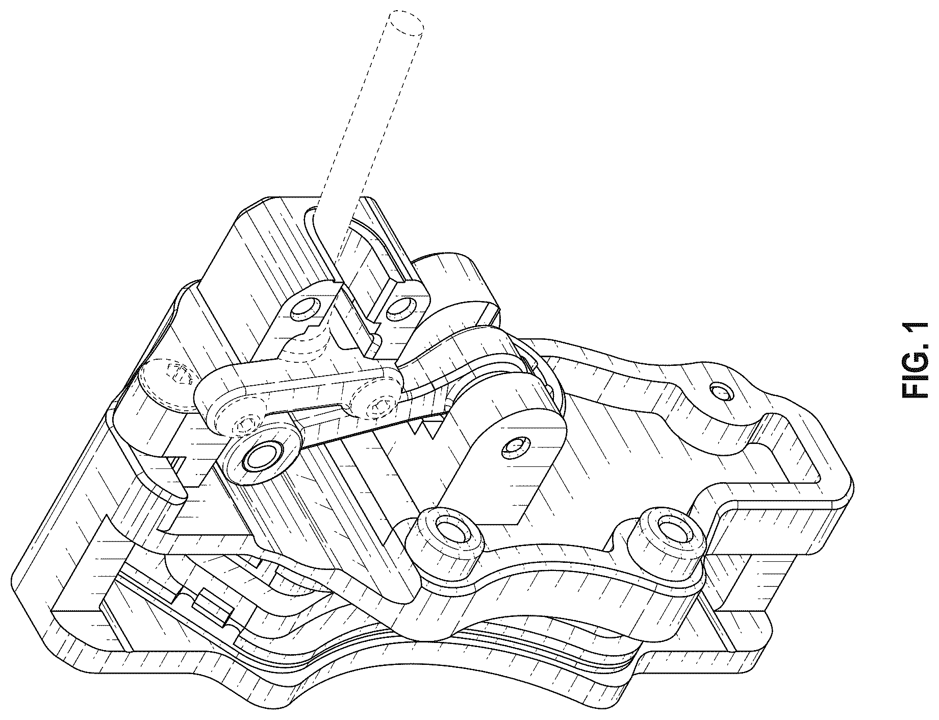 Patent USD1124165 — Model vehicle brake assembly — Figure 1