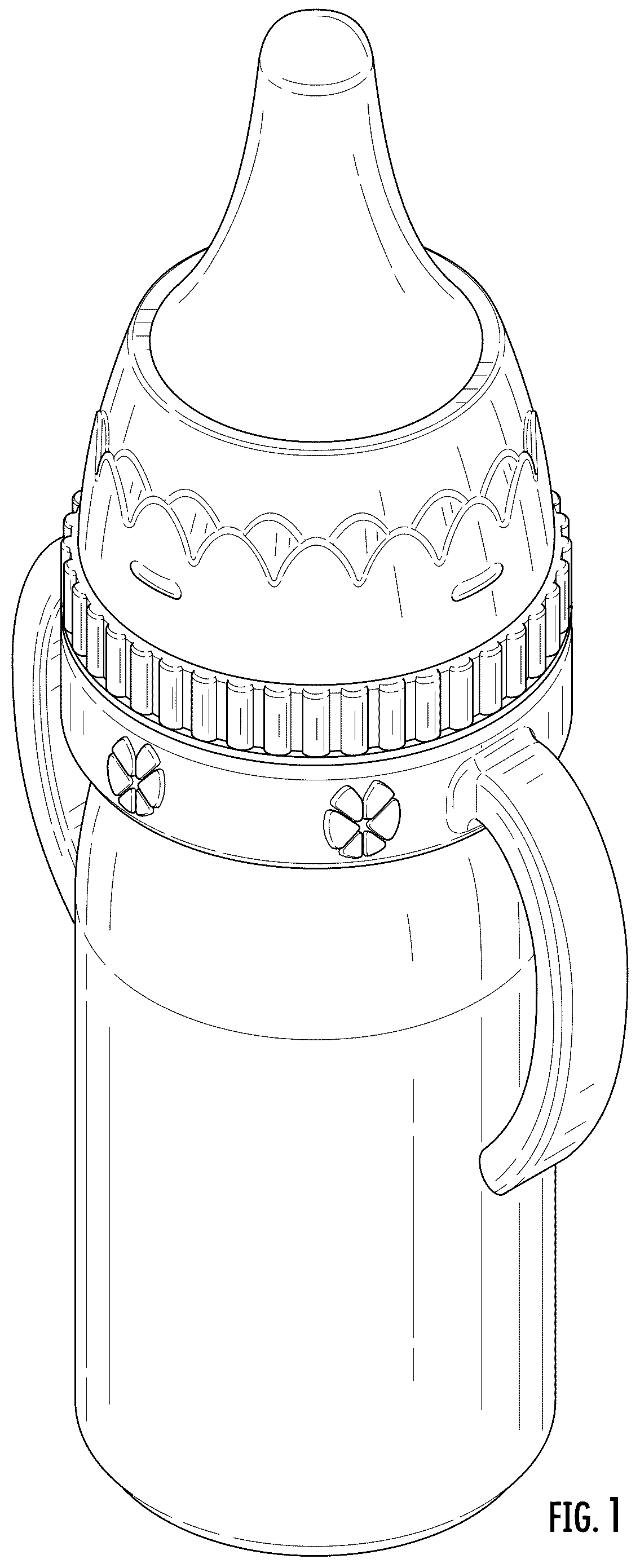 Patent USD1124170 Figure 1 – Baby bottle toy