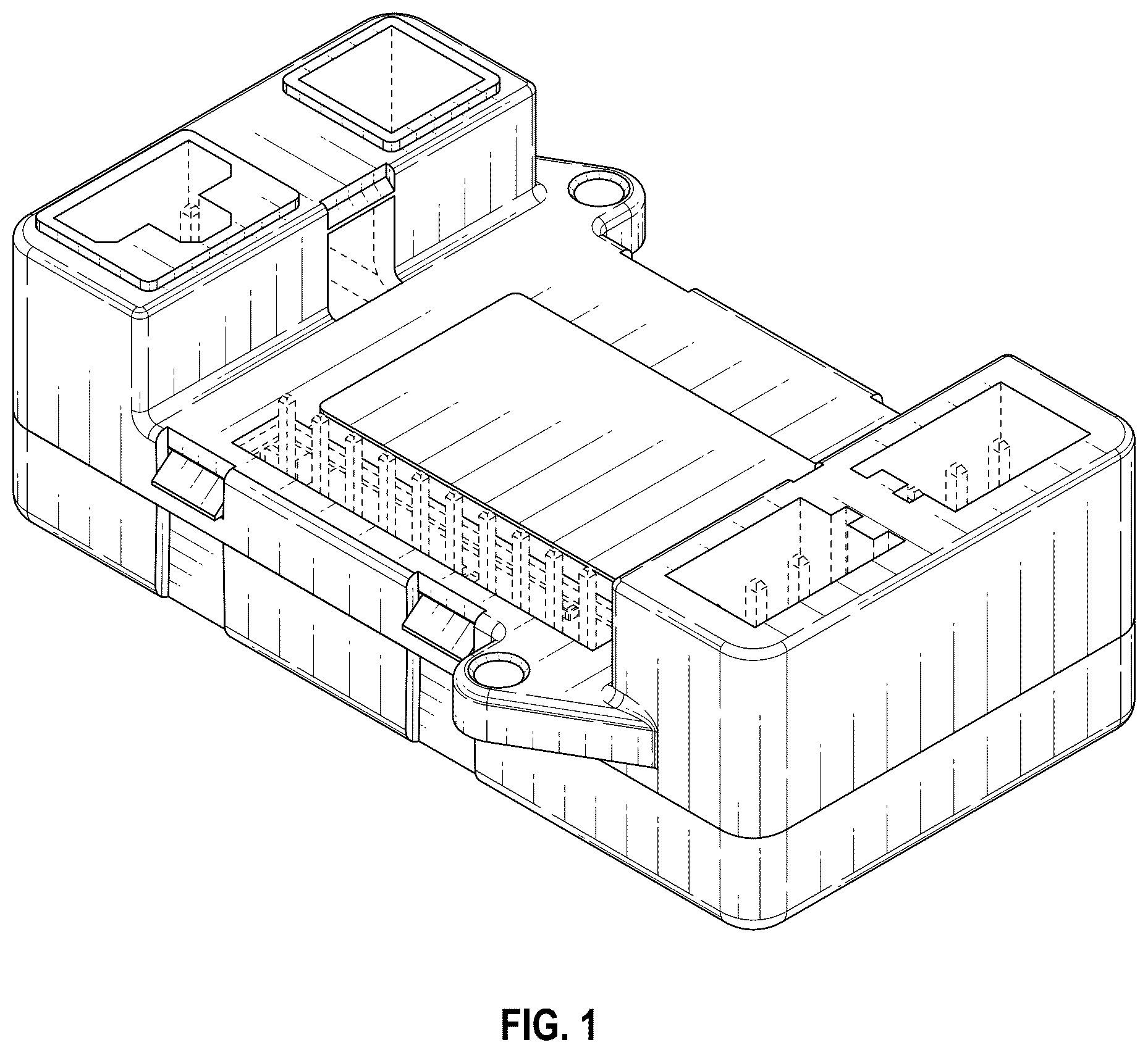 Patent USD1124171 Figure 1 – Model vehicle electronics case base