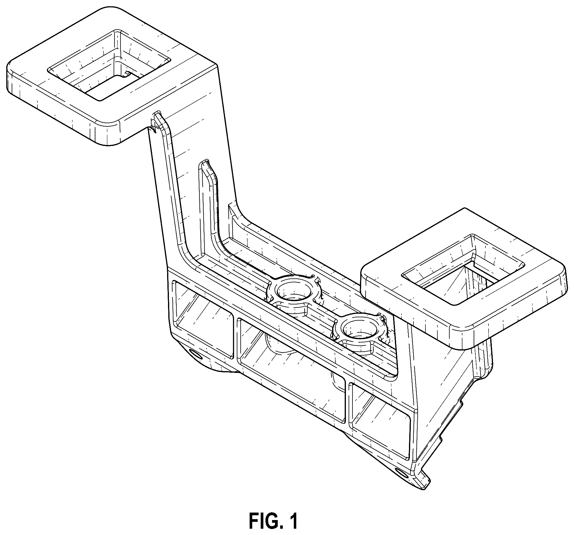 Patent USD1124176 — Model vehicle chassis mount — Figure 1