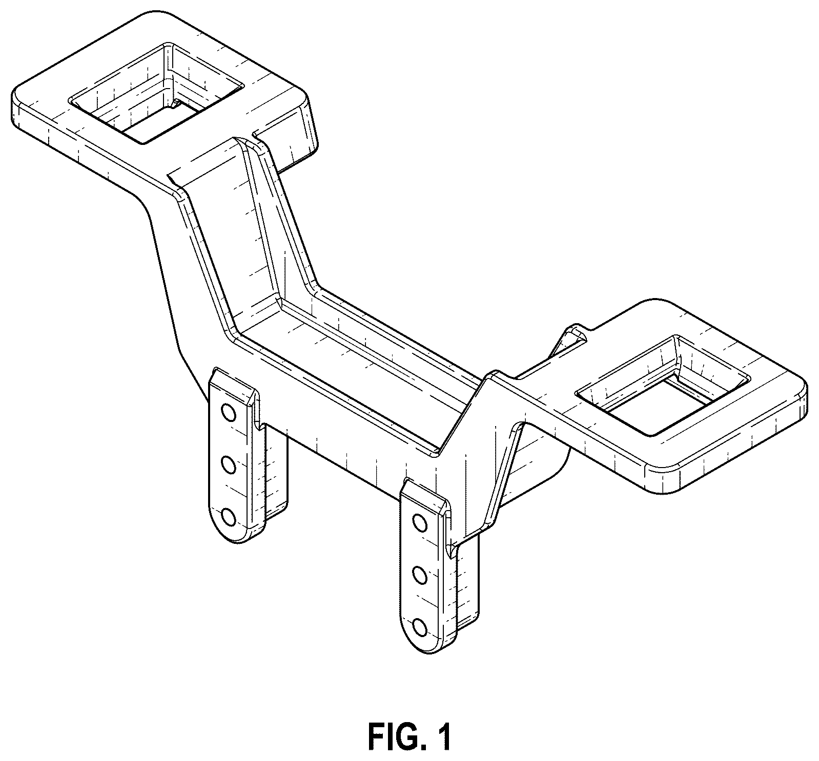 Patent USD1124177 Figure 1 – Model vehicle chassis mount