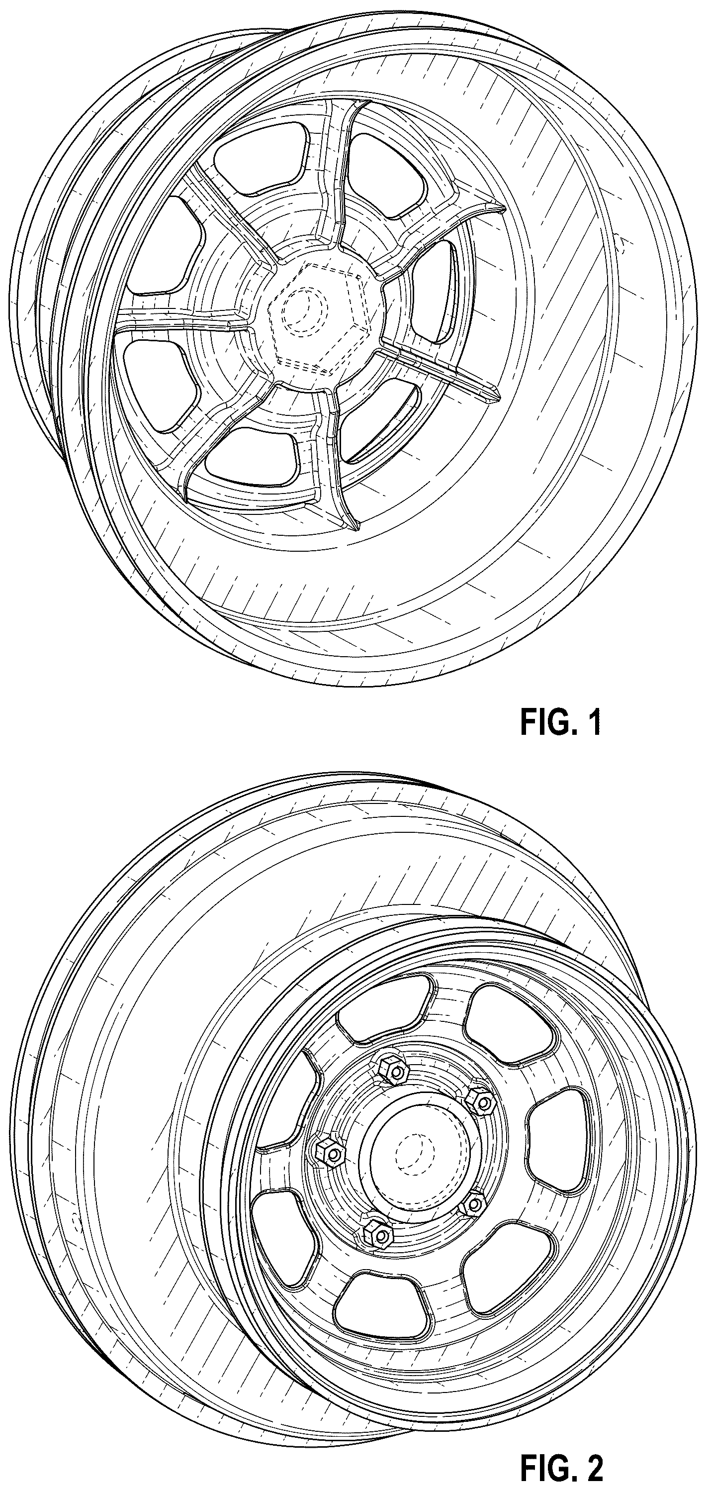 Patent USD1124179 — Model vehicle wheel — Figure 1