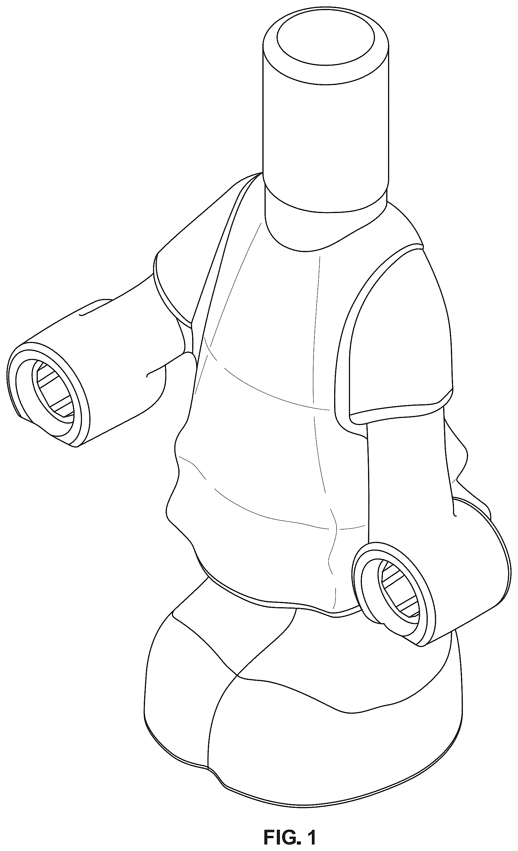 Patent USD1124182 — Toy body — Figure 1