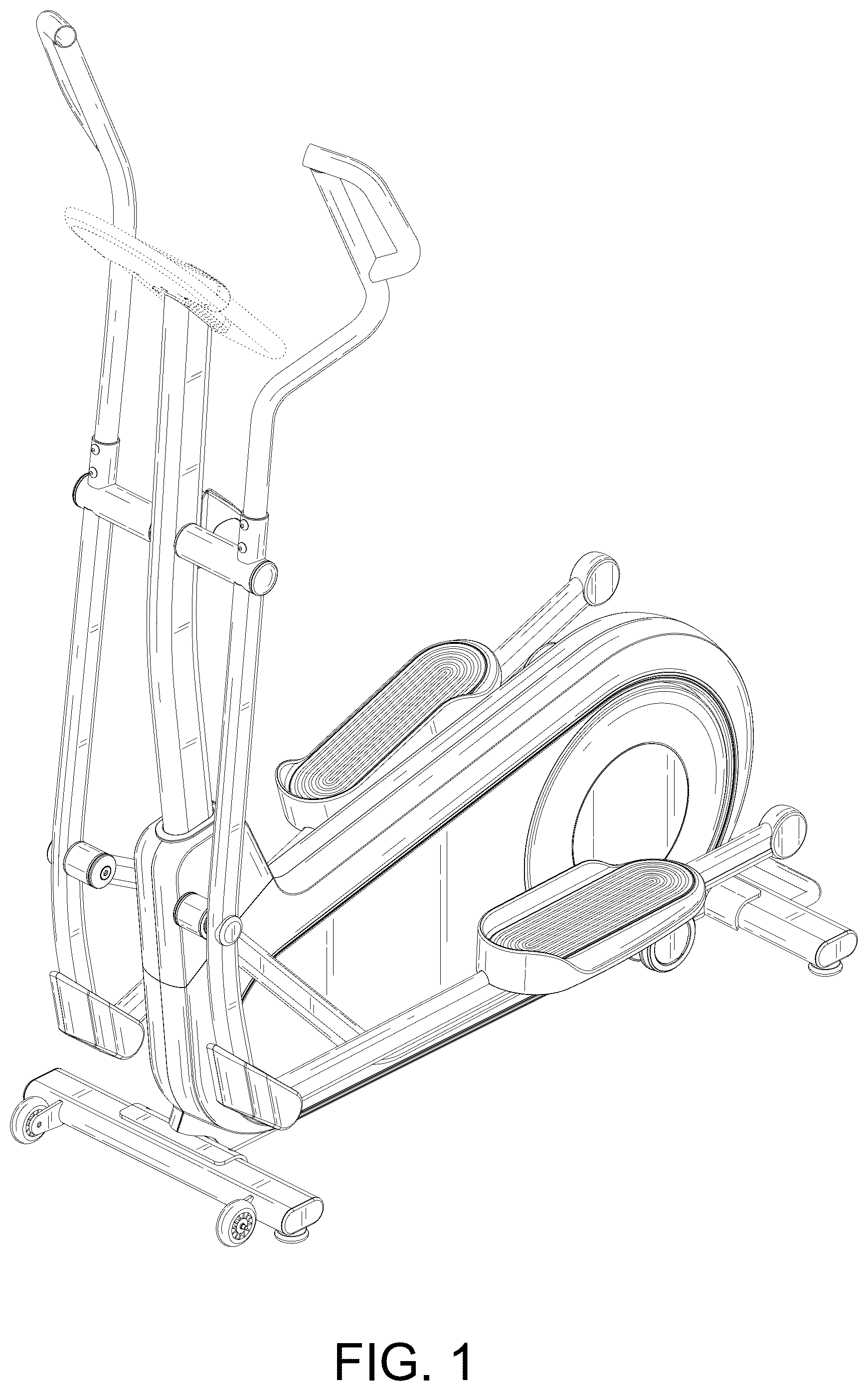 Patent USD1124187 — Elliptical machine — Figure 1
