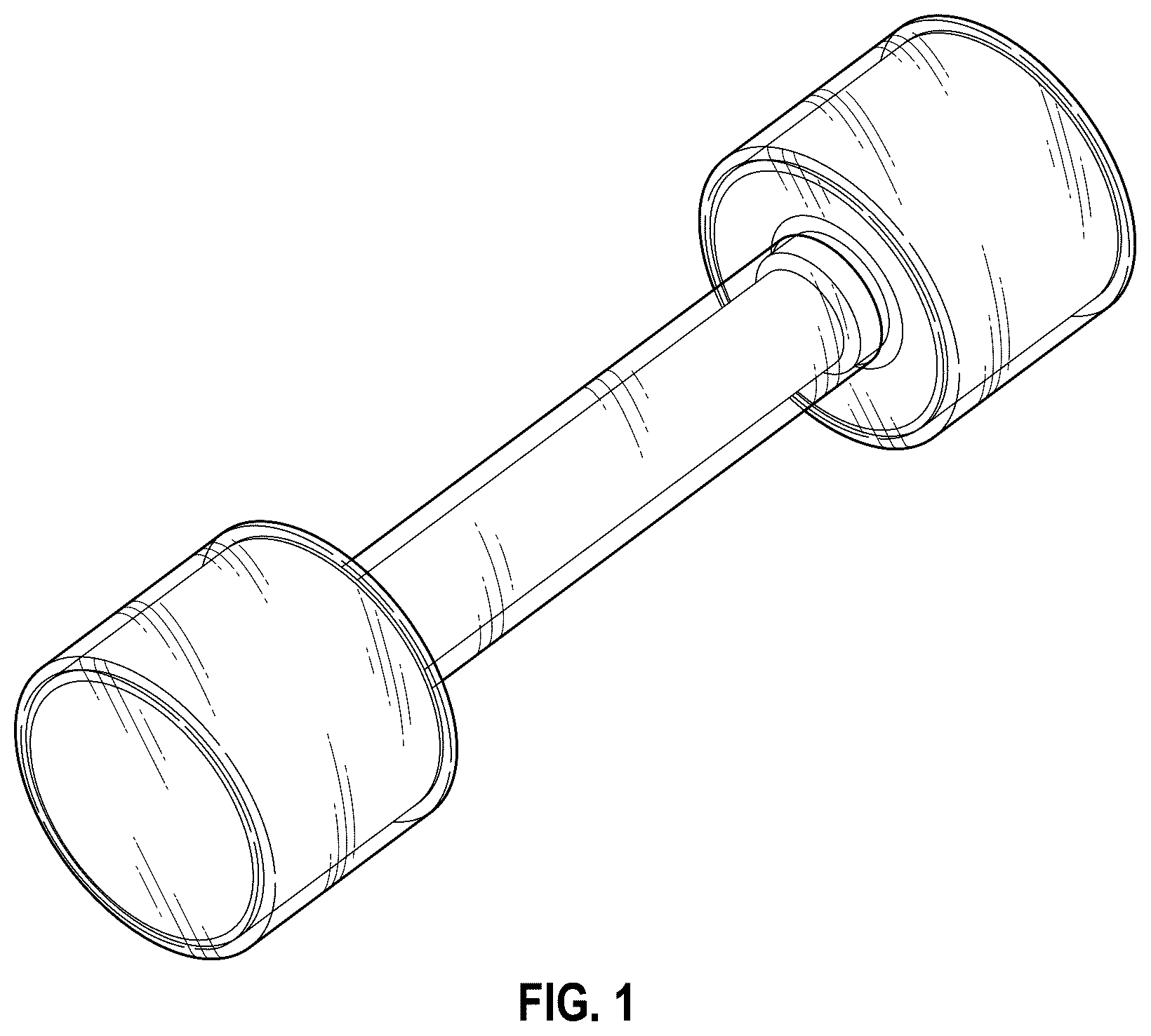 Patent USD1124189 Figure 1 – Dumbbell
