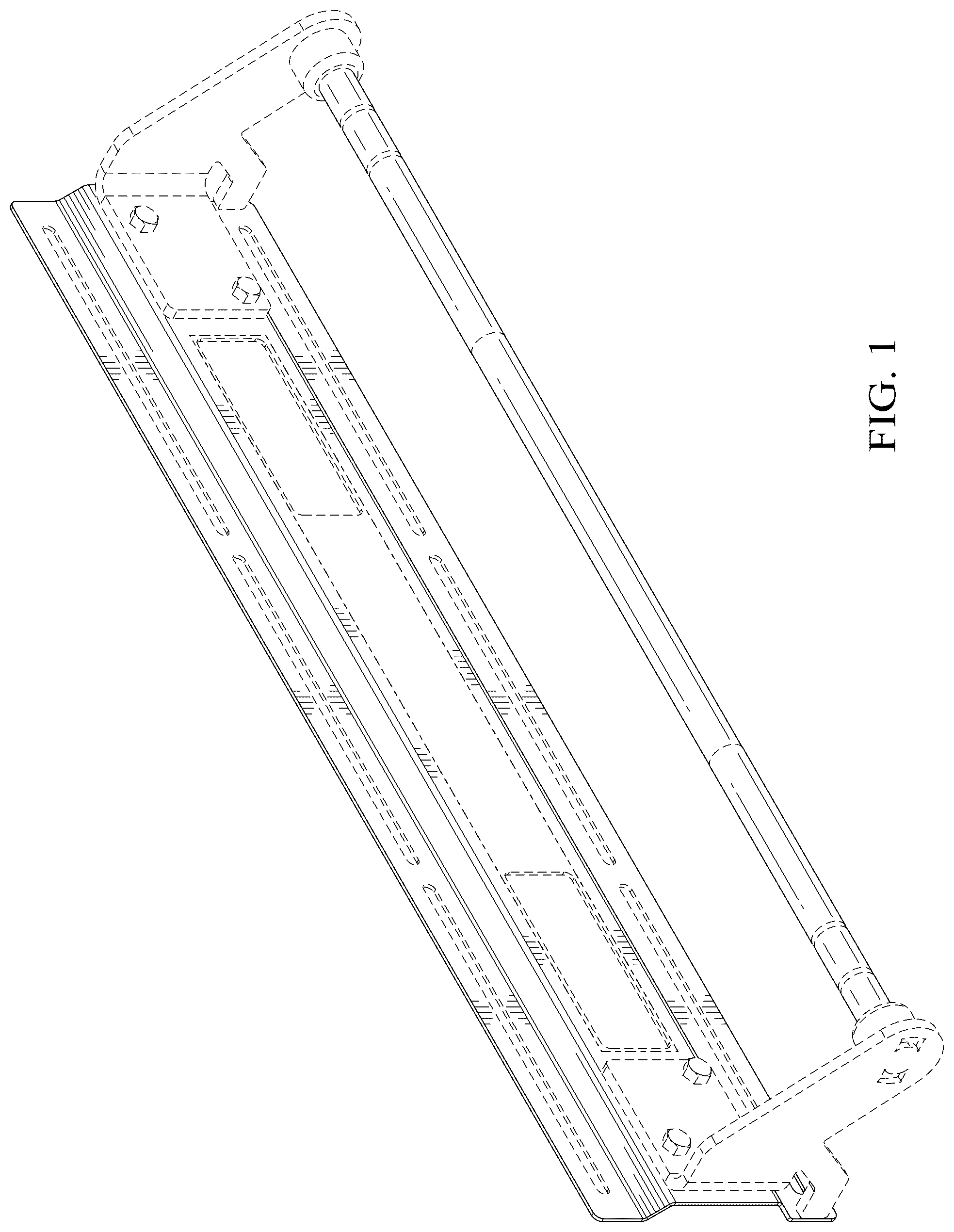Patent USD1124192 — Wall mounted pull up bar — Figure 1