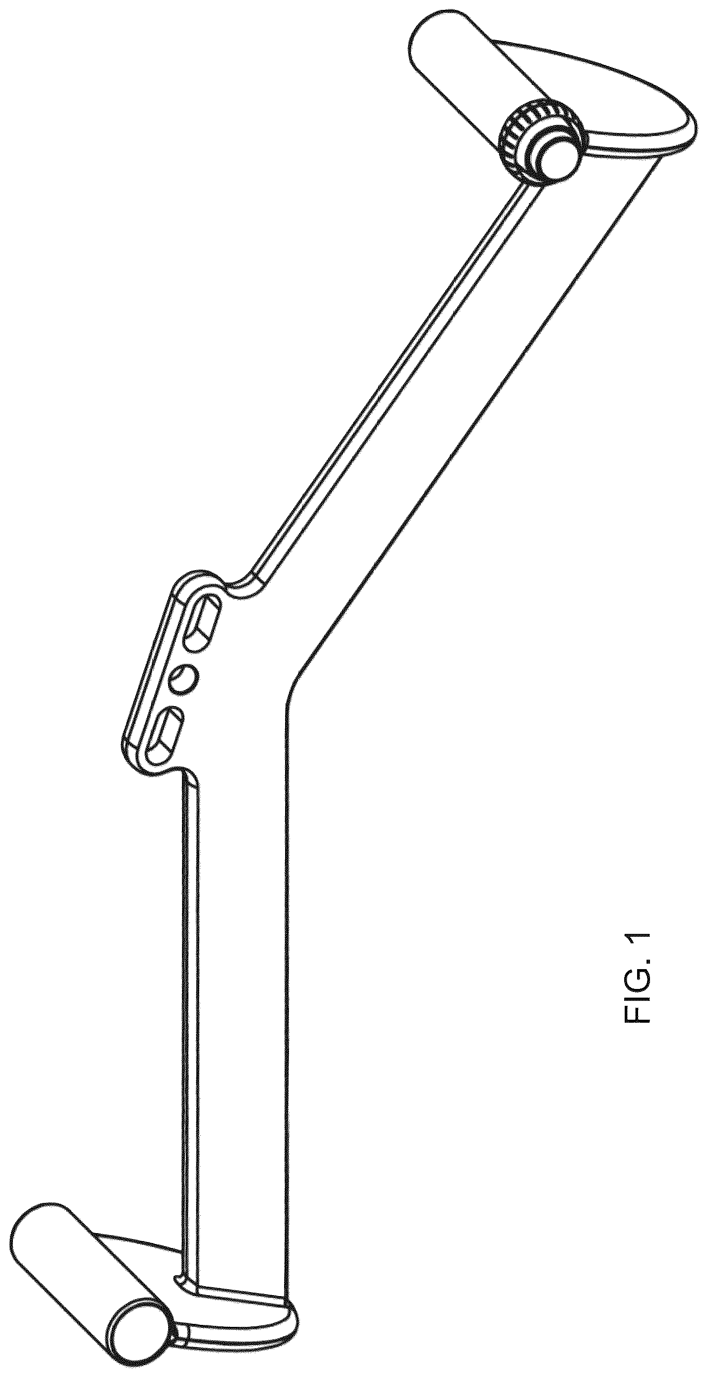 Patent USD1124198 — Handle for exercise machines — Figure 1