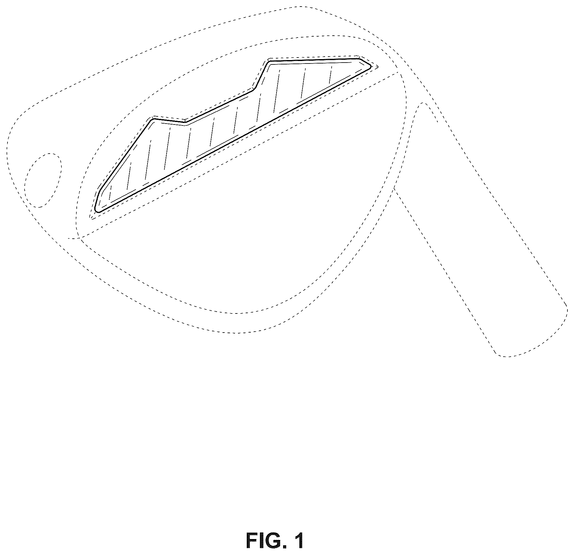 Patent USD1124208 Figure 1 – Wedge golf club head