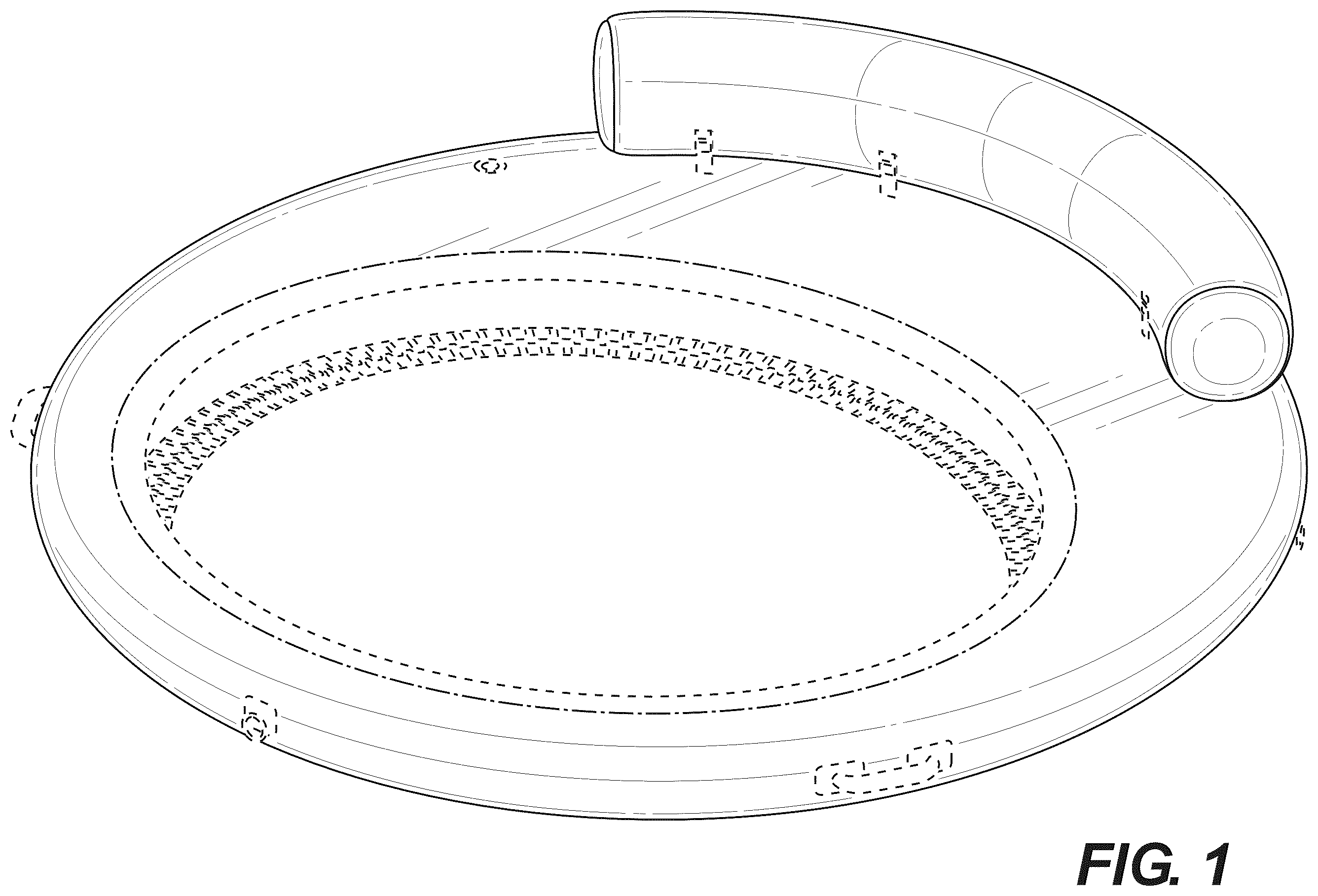 Patent USD1124214 — Inflatable device — Figure 1