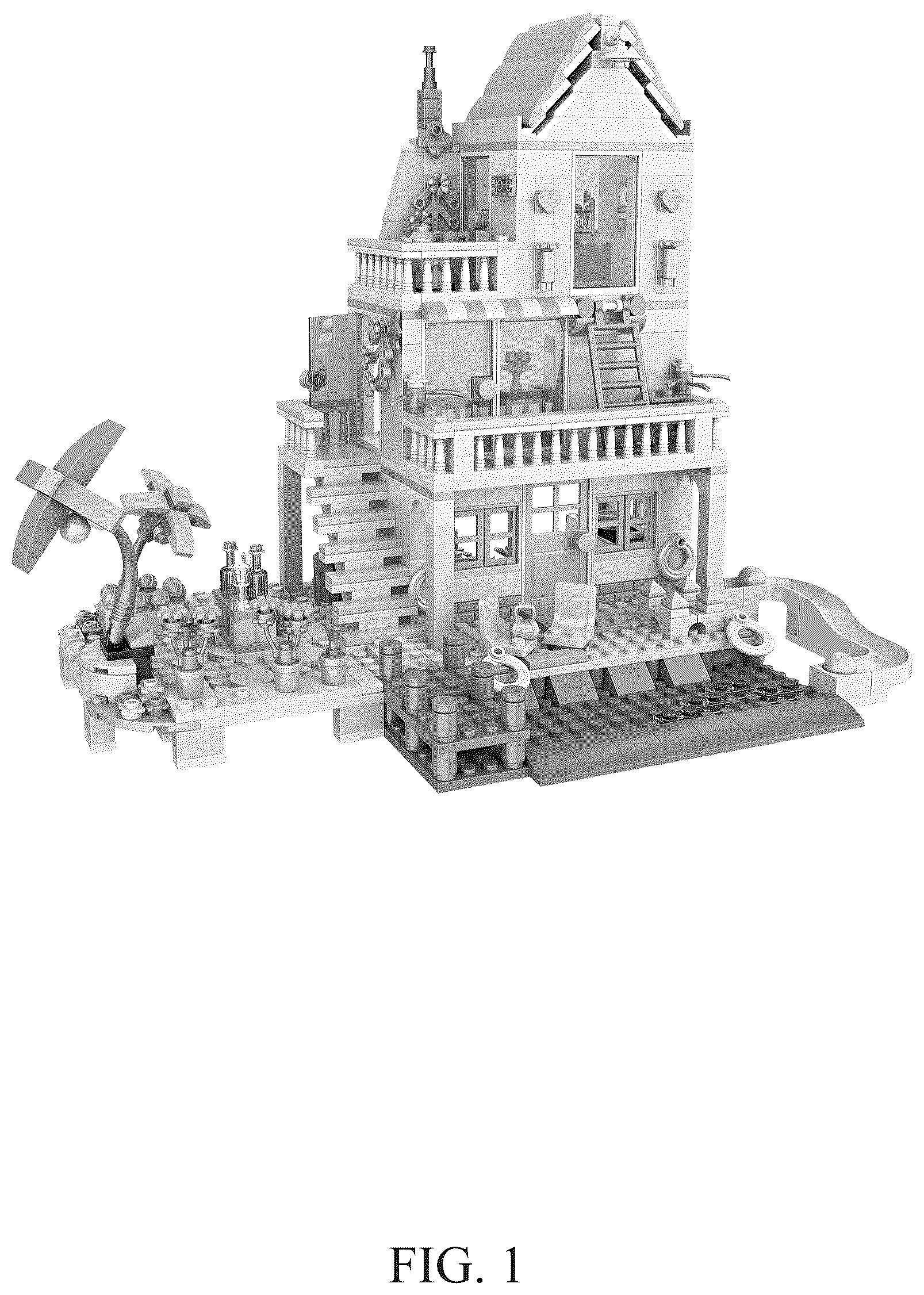 Patent USD1124215 Figure 1 – Building block toy