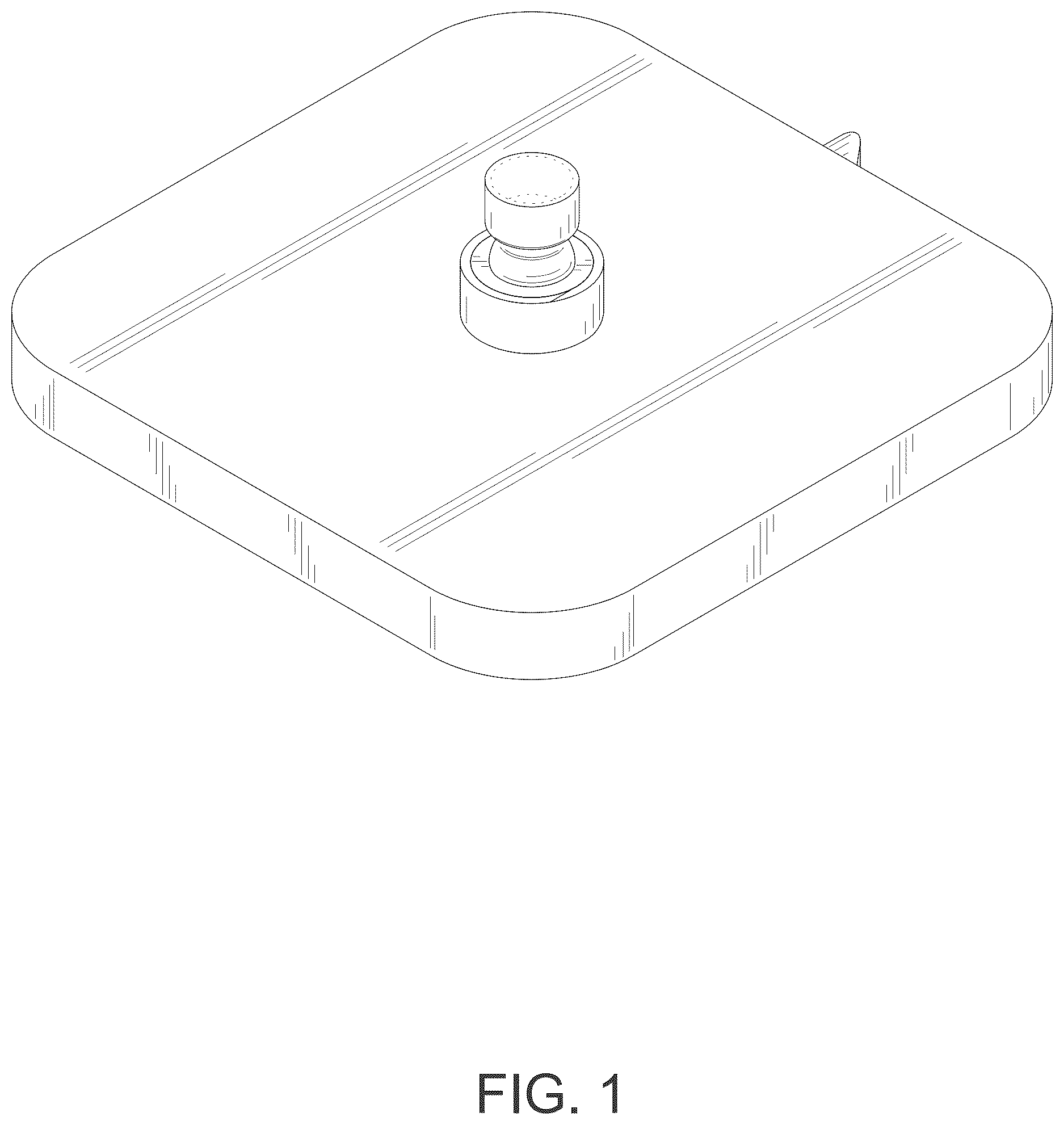 Patent USD1124236 — Square shower head — Figure 1