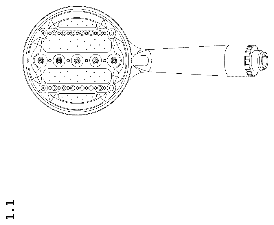Patent USD1124240 — Shower head — Figure 1