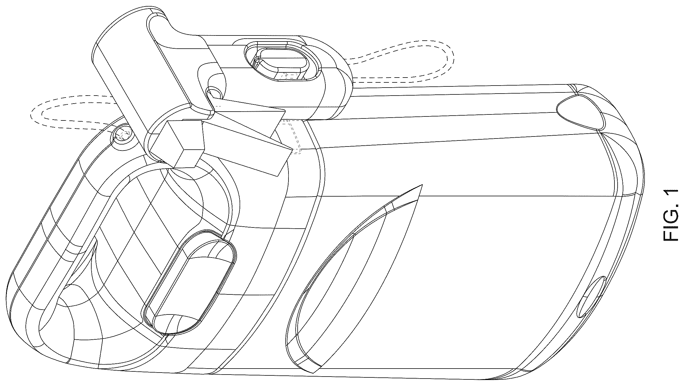 Patent USD1124243 Figure 1 – Spray delivery device