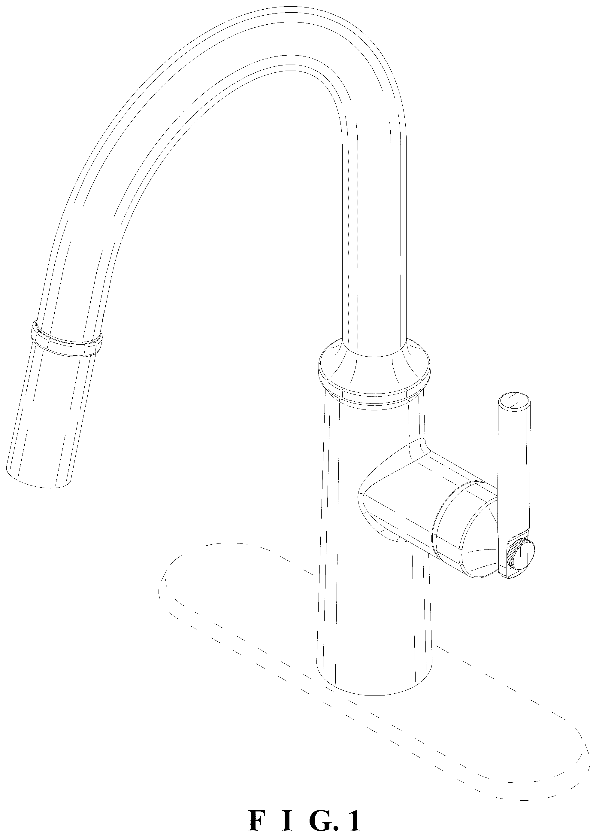 Patent USD1124252 — Faucet — Figure 1
