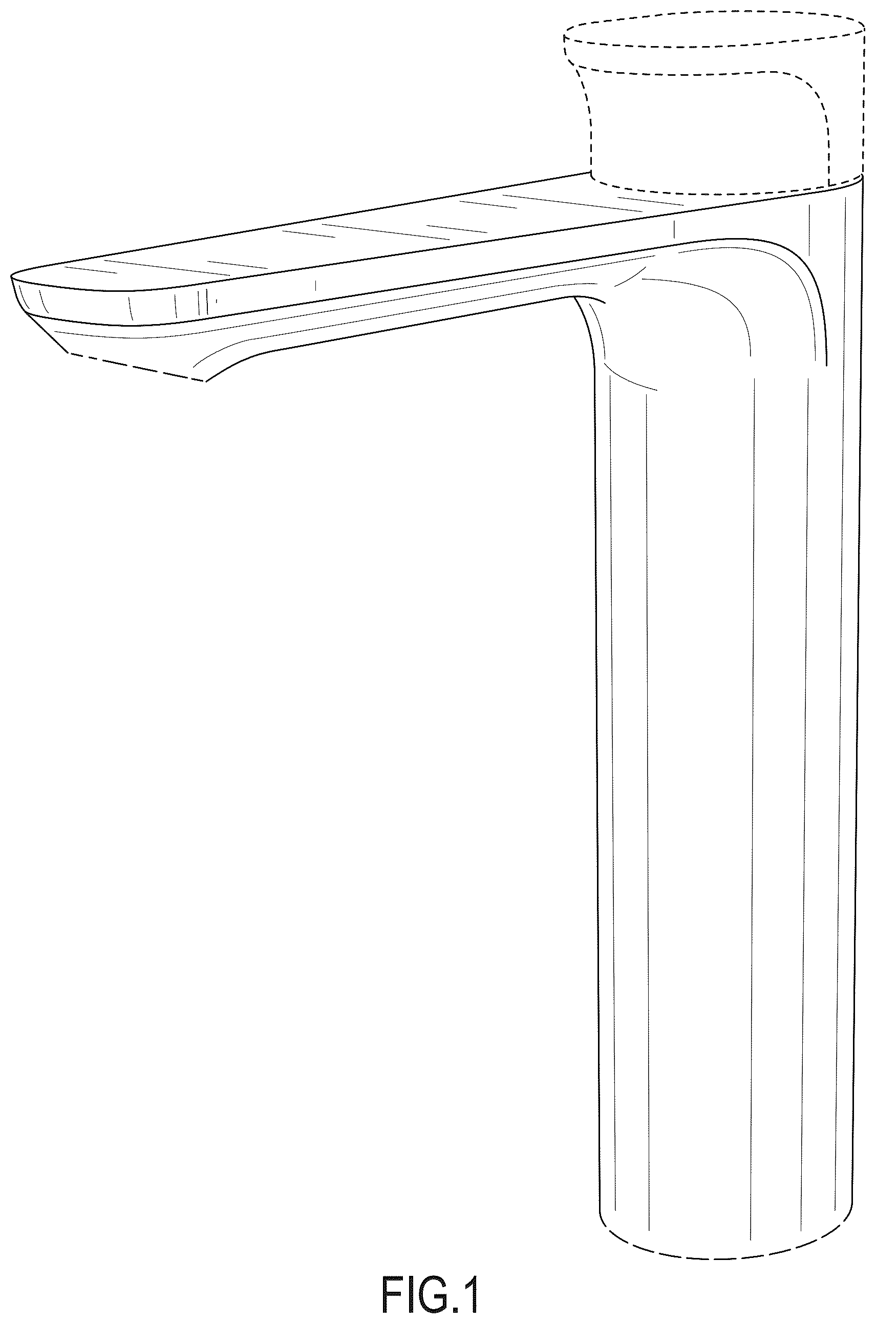 Patent USD1124254 — Faucet — Figure 1