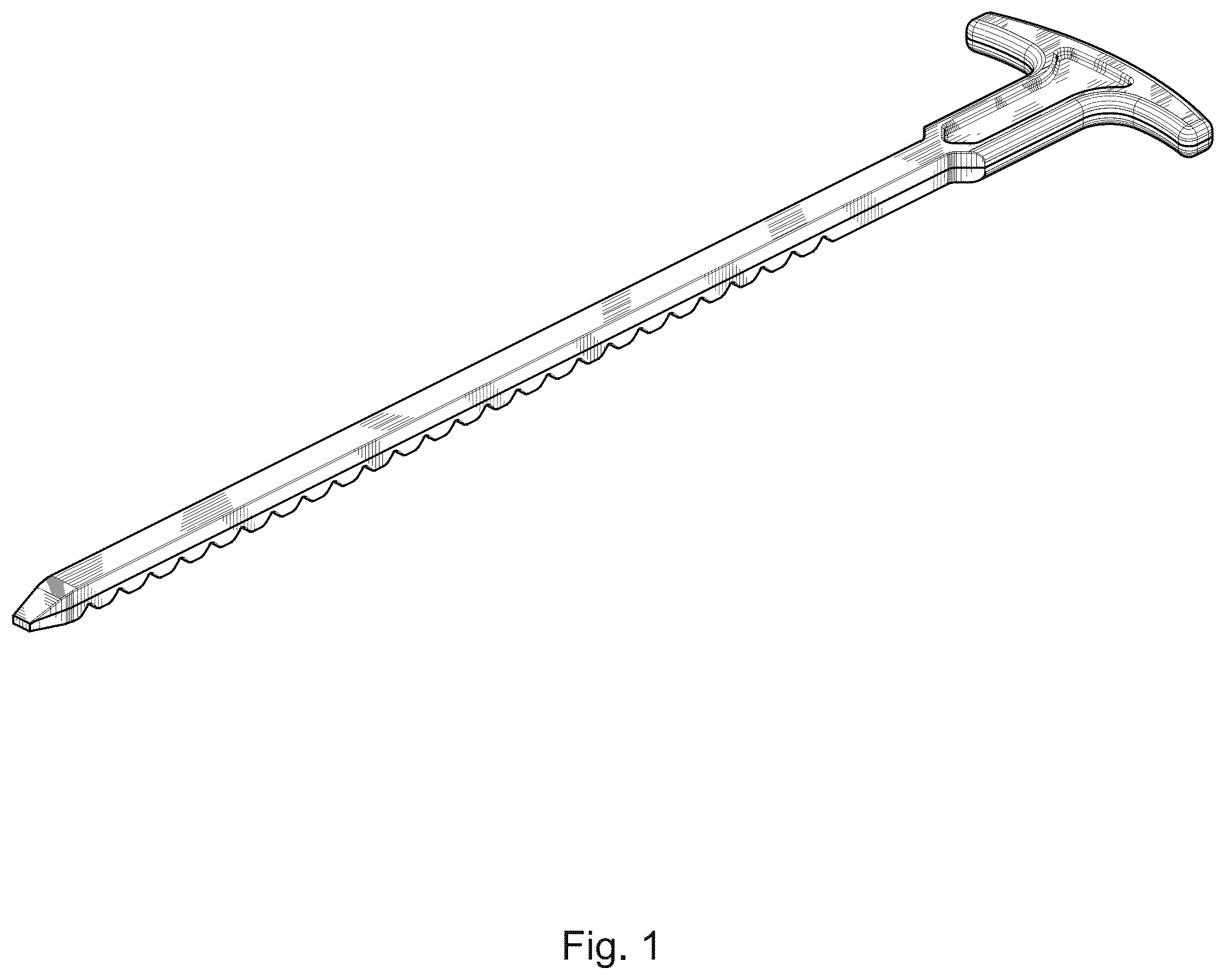 Patent USD1124270 — Irrigation coupler pull key — Figure 1