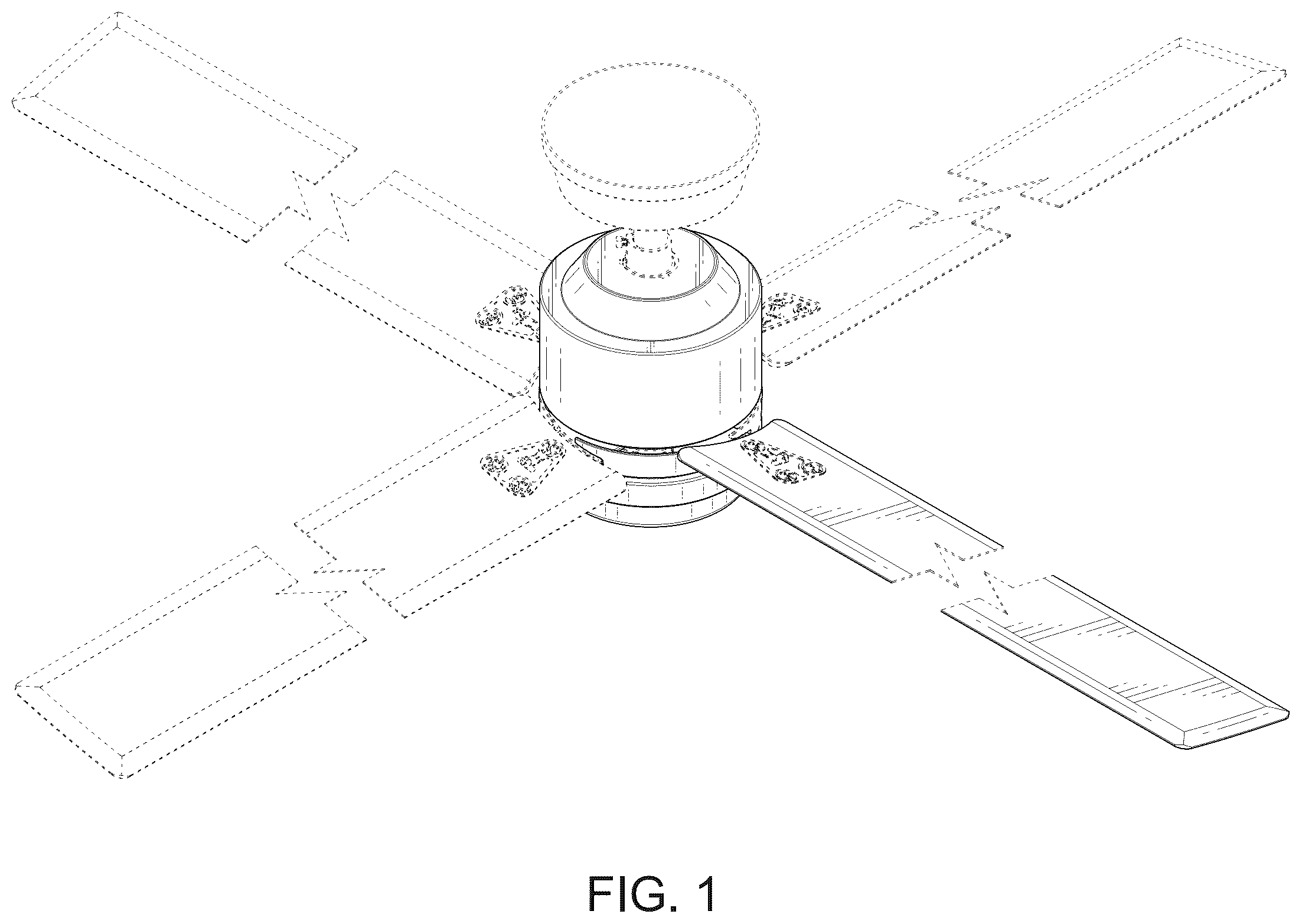 Patent USD1124295 — Ceiling fan — Figure 1