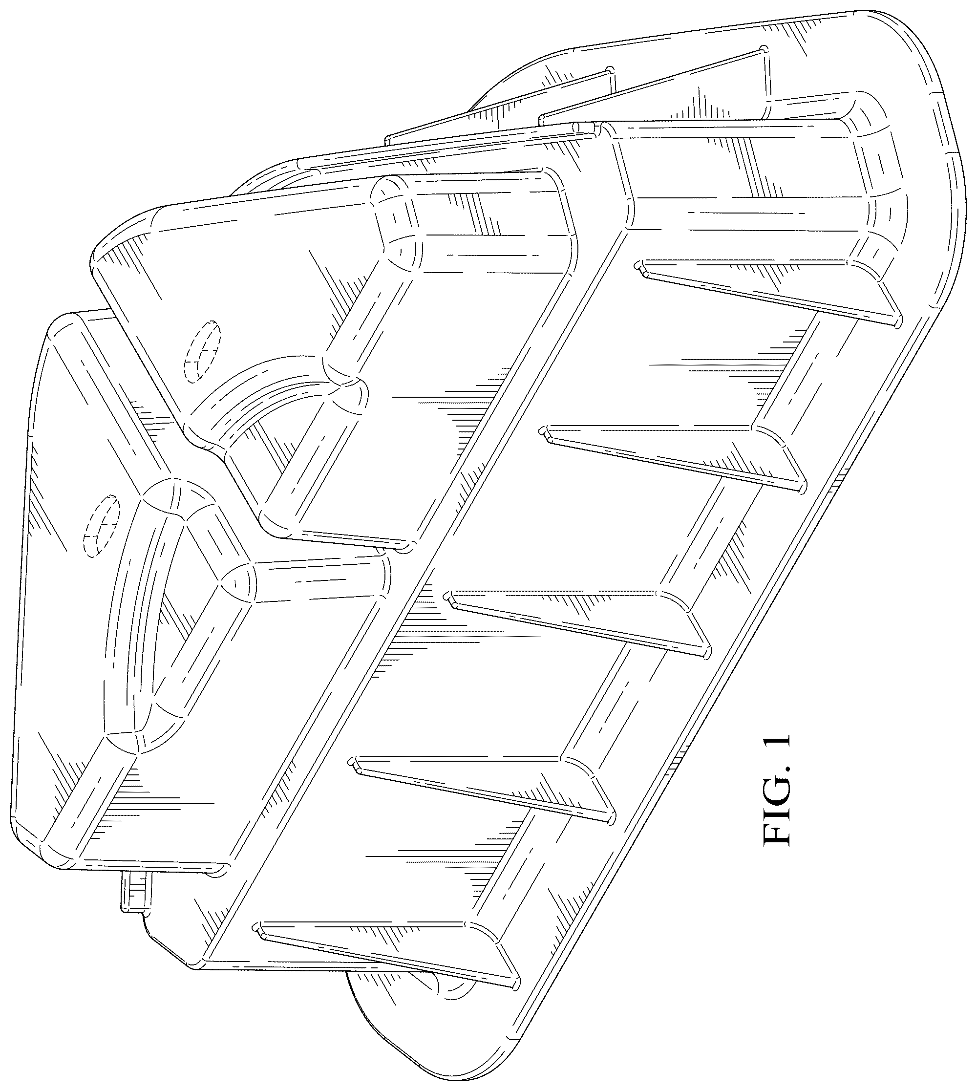 Patent USD1124304 Figure 1 – Riser for outdoor condenser