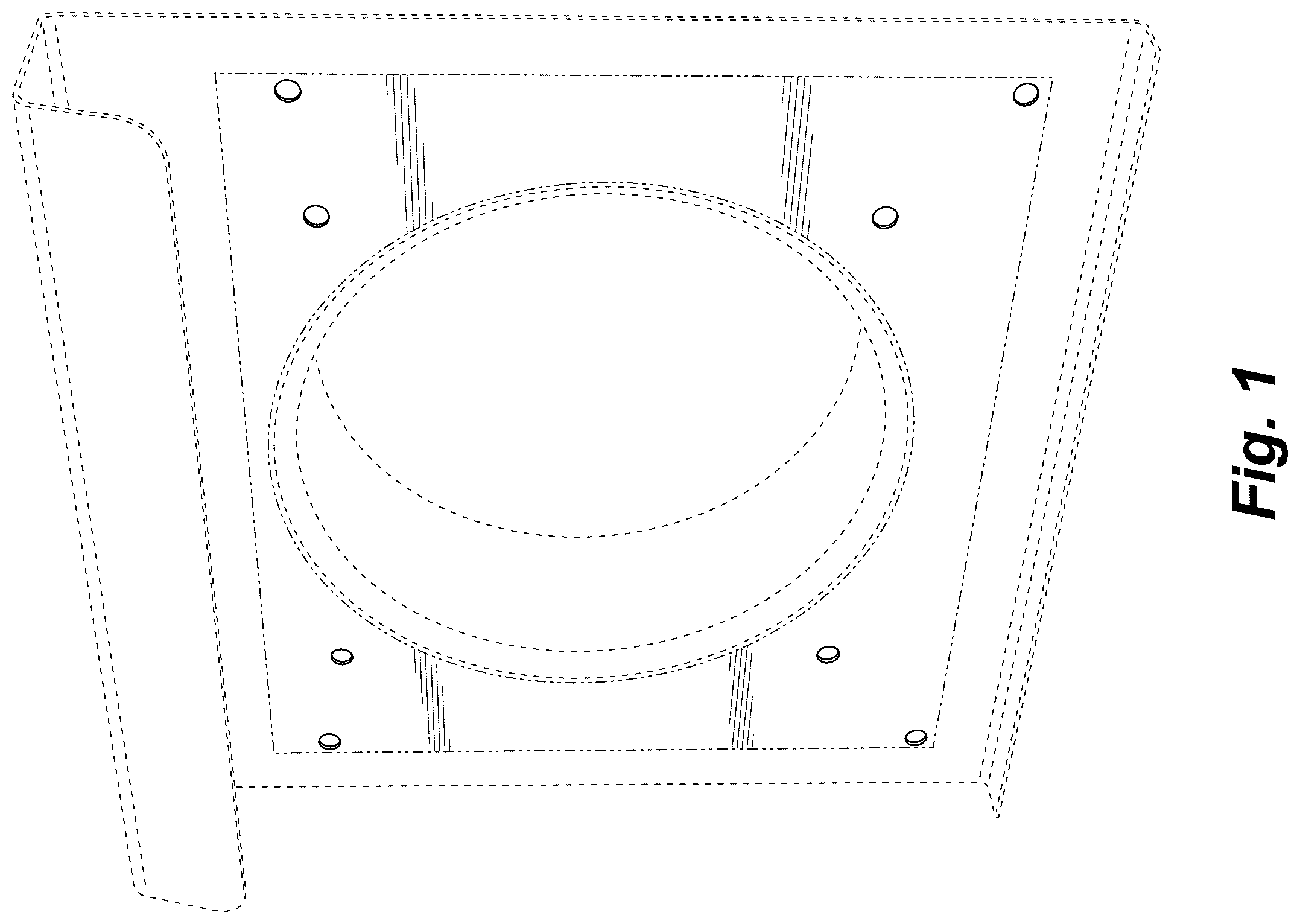 Patent USD1124305 Figure 1 – Panel for an exhaust vent housing